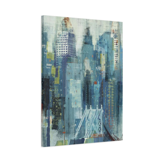 Manhattan City Skyline Painting NYC Skyline Wall Art & Canvas Prints