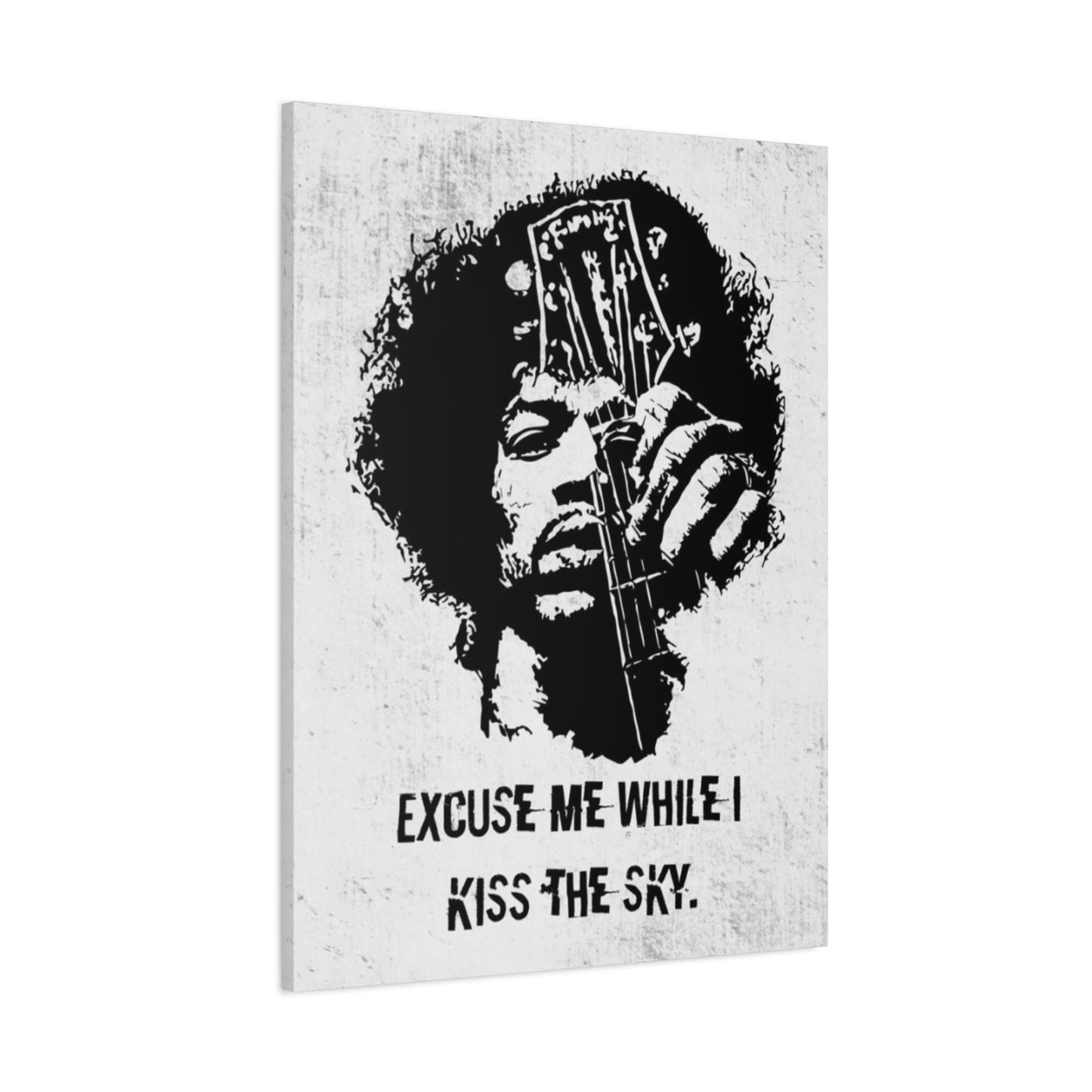 Monochrome Jimi Hendrix Poster Wall Art & Canvas Prints