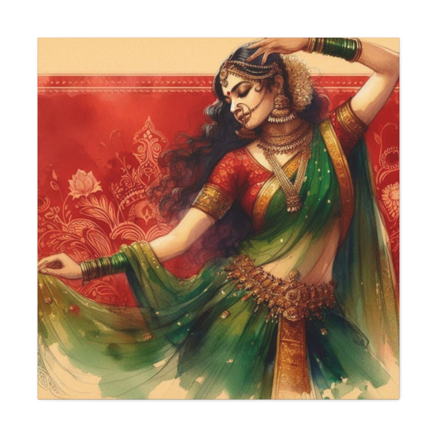 Indian Women Dancing Wall Art & Canvas Prints