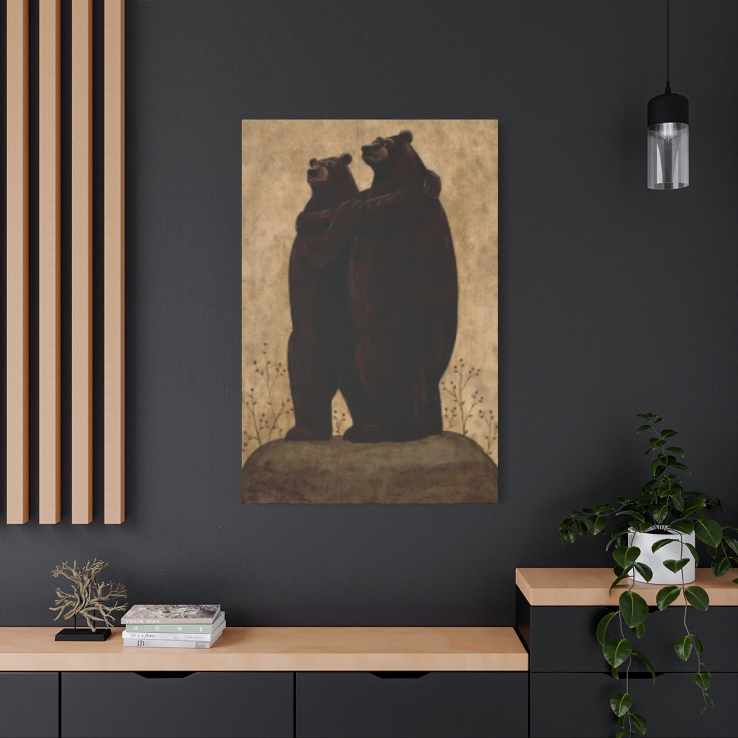 Grizzly Bear Couple Kimble Warren Wall Art & Canvas Prints