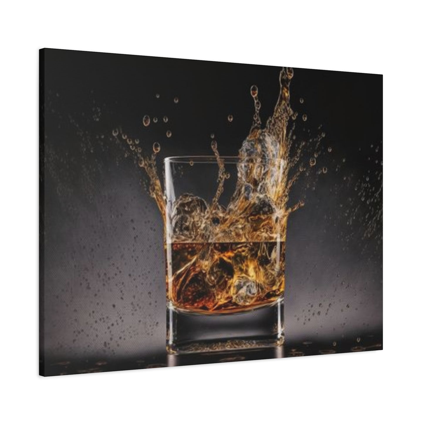 Whiskey Glass Man Cave Decor Wall Art & Canvas Prints