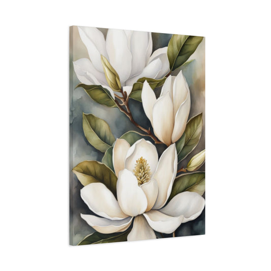 White Magnolia Flower Plant Wall Art & Canvas Prints