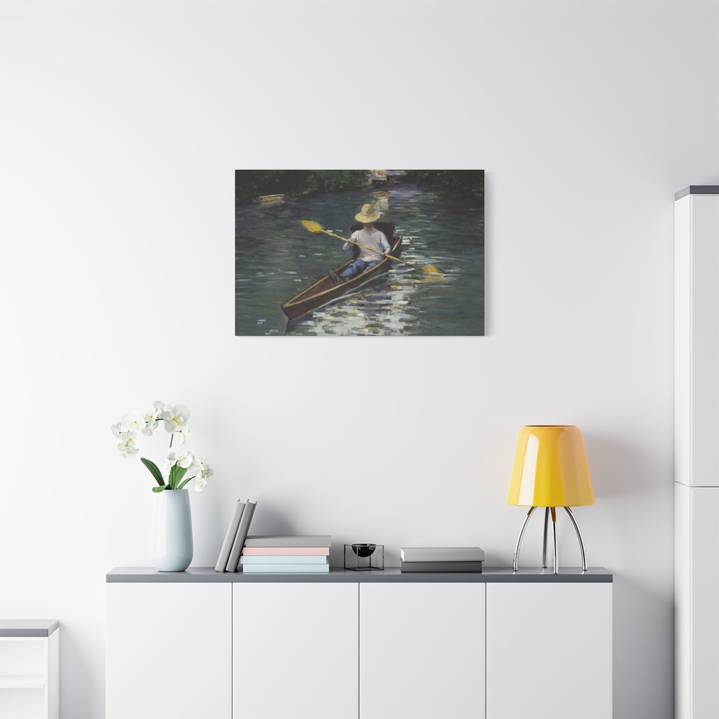 Gustav Kayaking Painting Wall Art & Canvas Prints