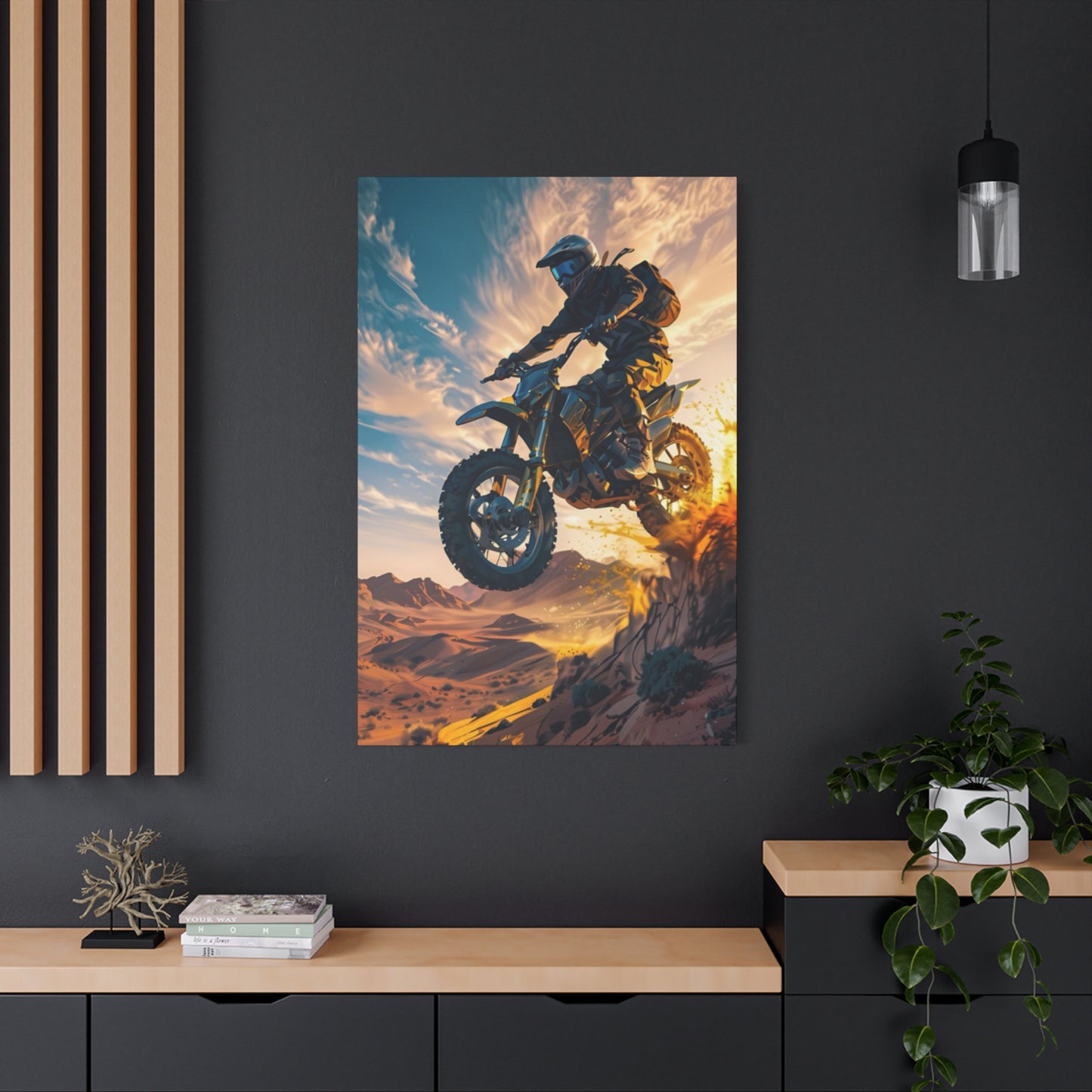 Bike Riding Motorcycle Wall Art & Canvas Prints