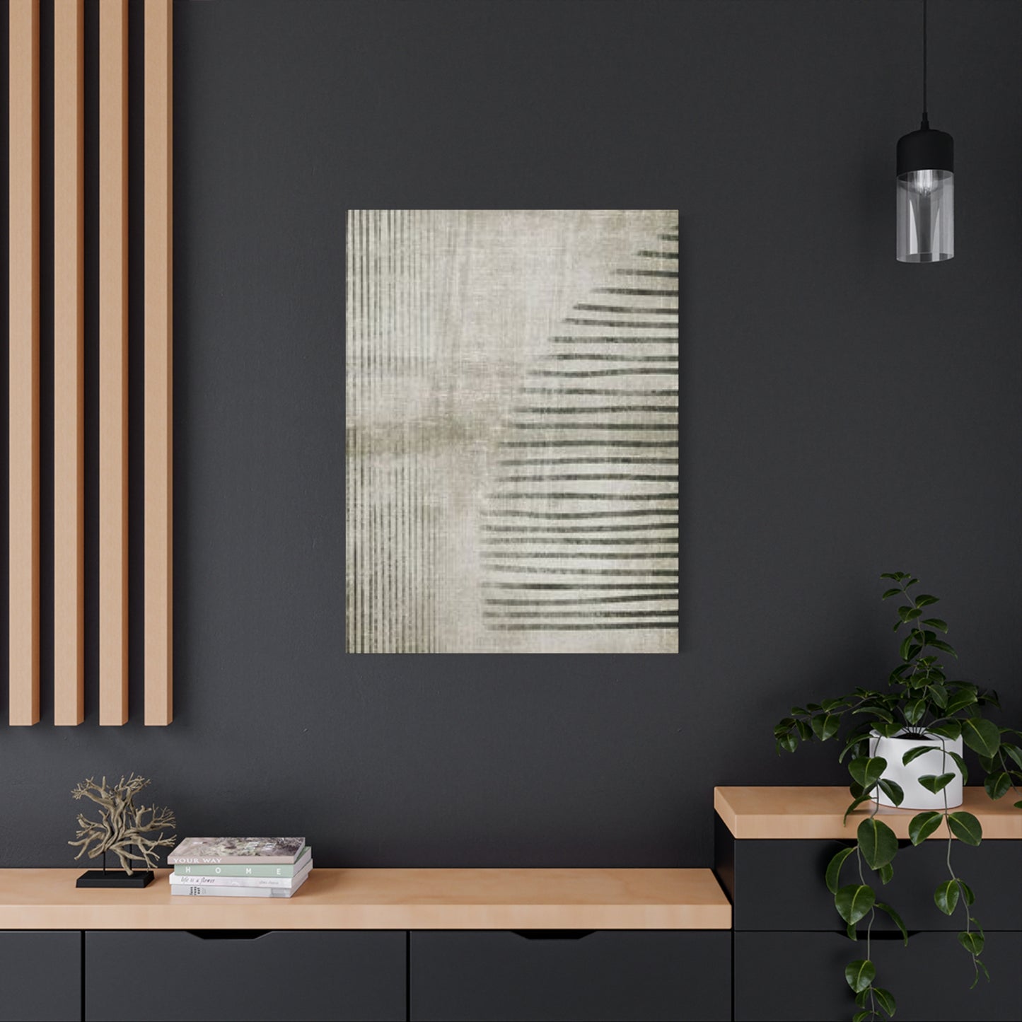 Beautiful Lines & Arcs Of Olive Green Wall Art & Canvas Prints