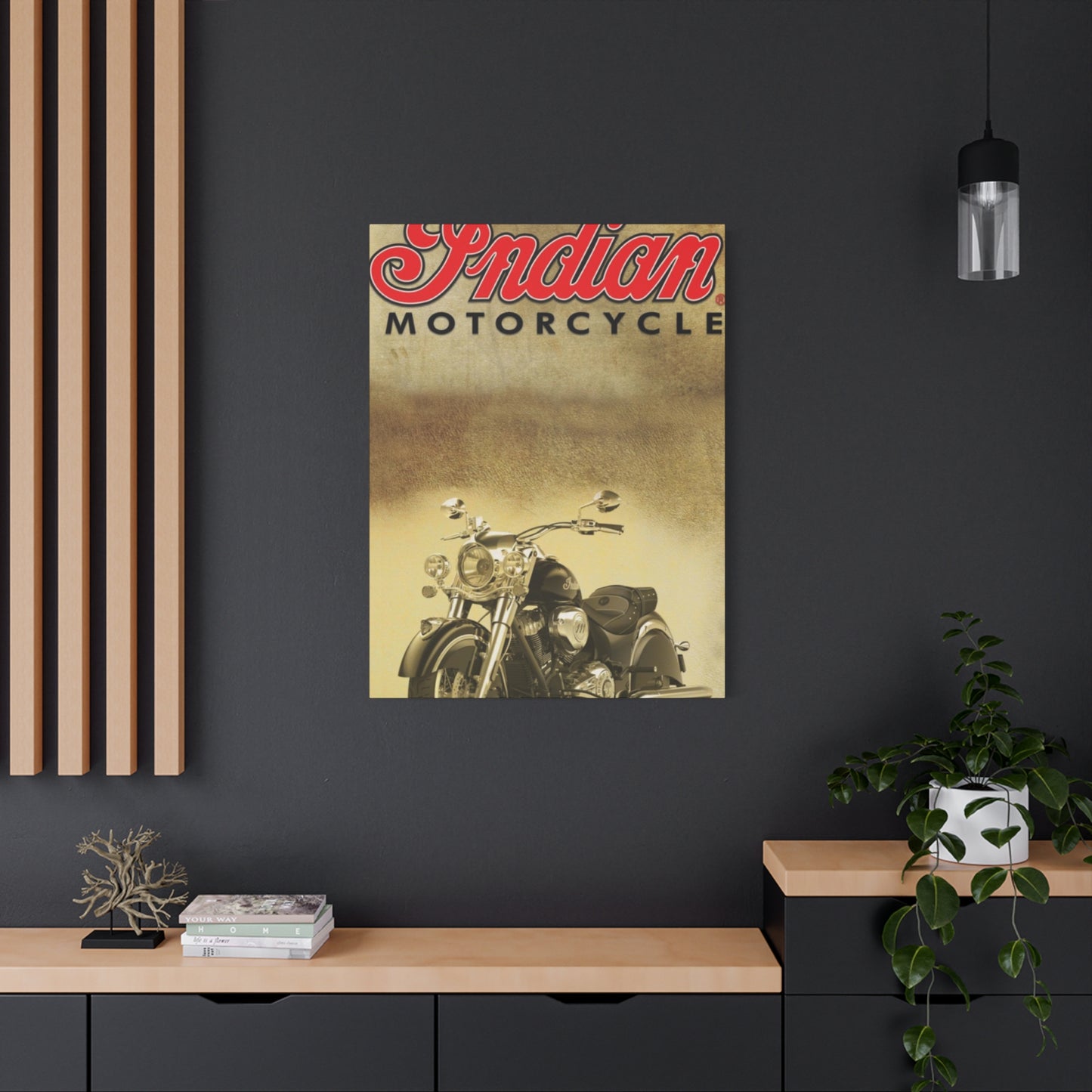 Classic Indian Poster Motorcycle Wall Art & Canvas Prints