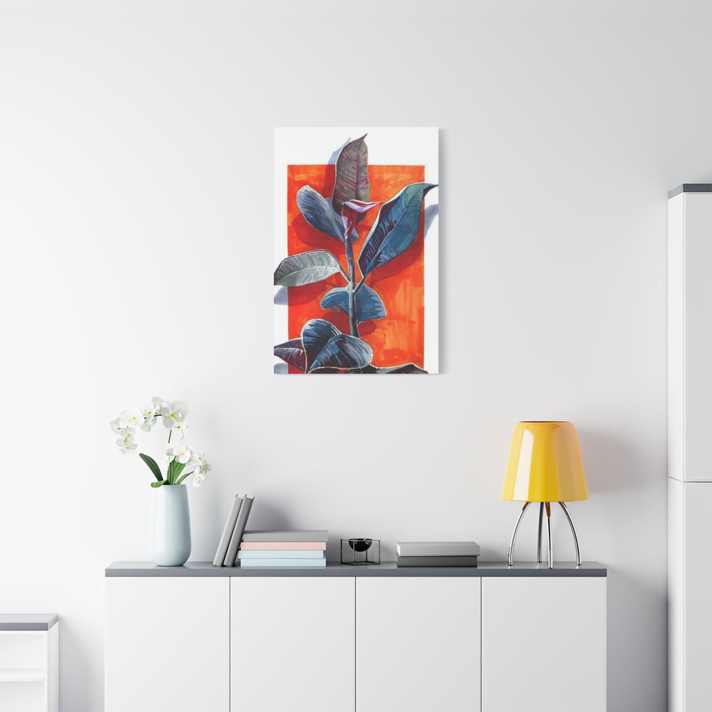 Leaf Plant Abstract Modernism Wall Art & Canvas Prints