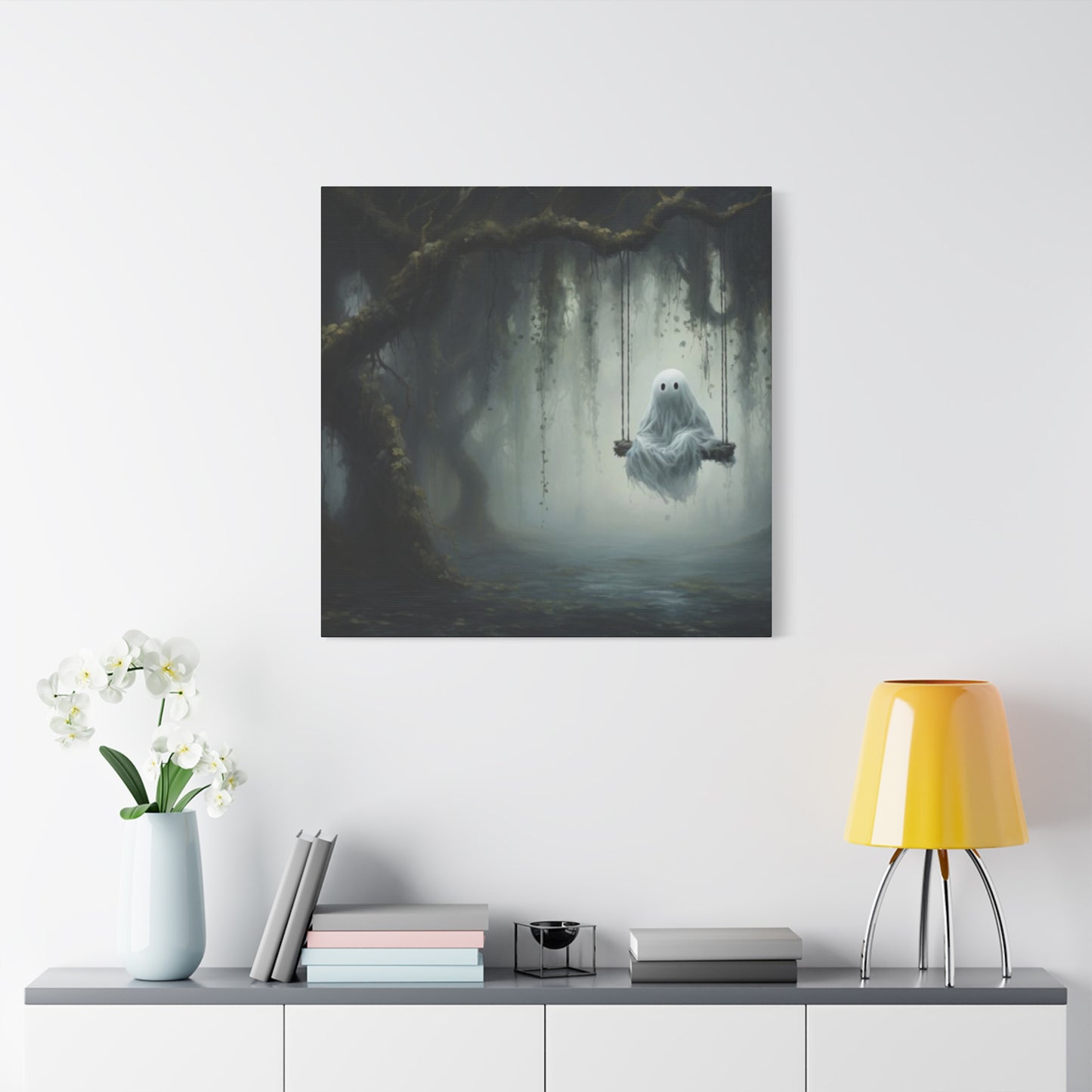 Swinging Ghost Wall Art & Canvas Prints