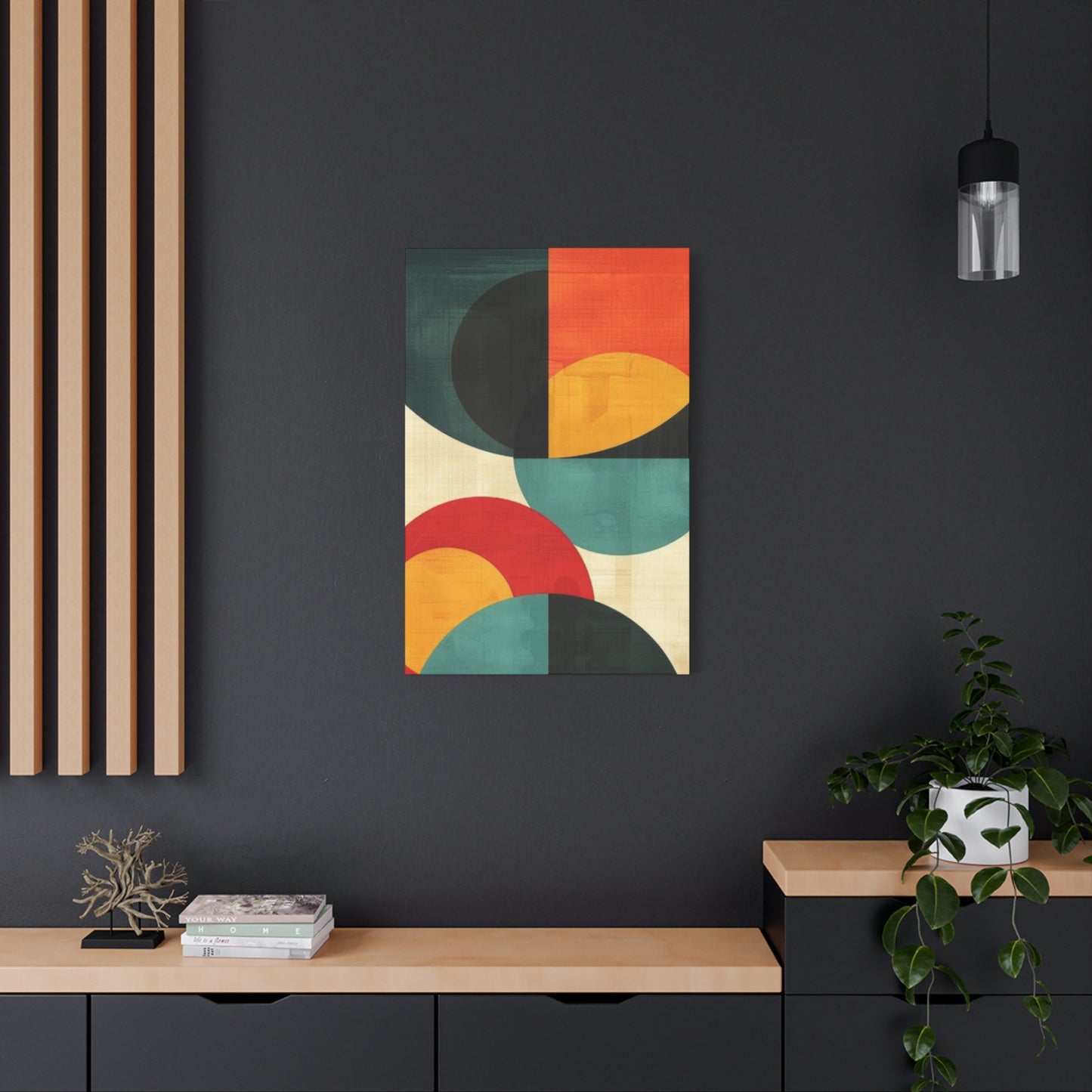 Colorful Circular Abstract Modernism Wall Art & Canvas Prints