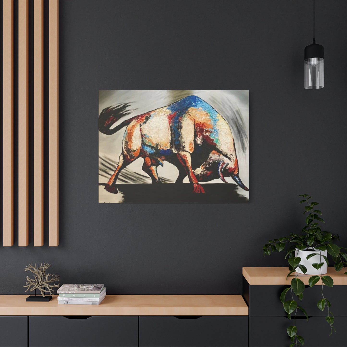 Bull Long Horns Wall Art & Canvas Prints