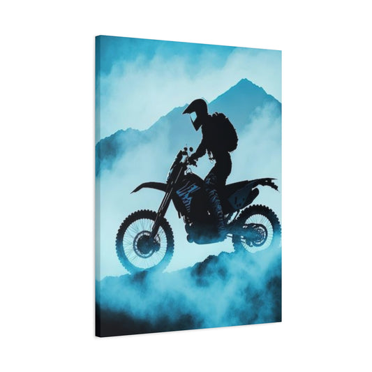 Mountain Biking Motorcycle Wall Art & Canvas Prints