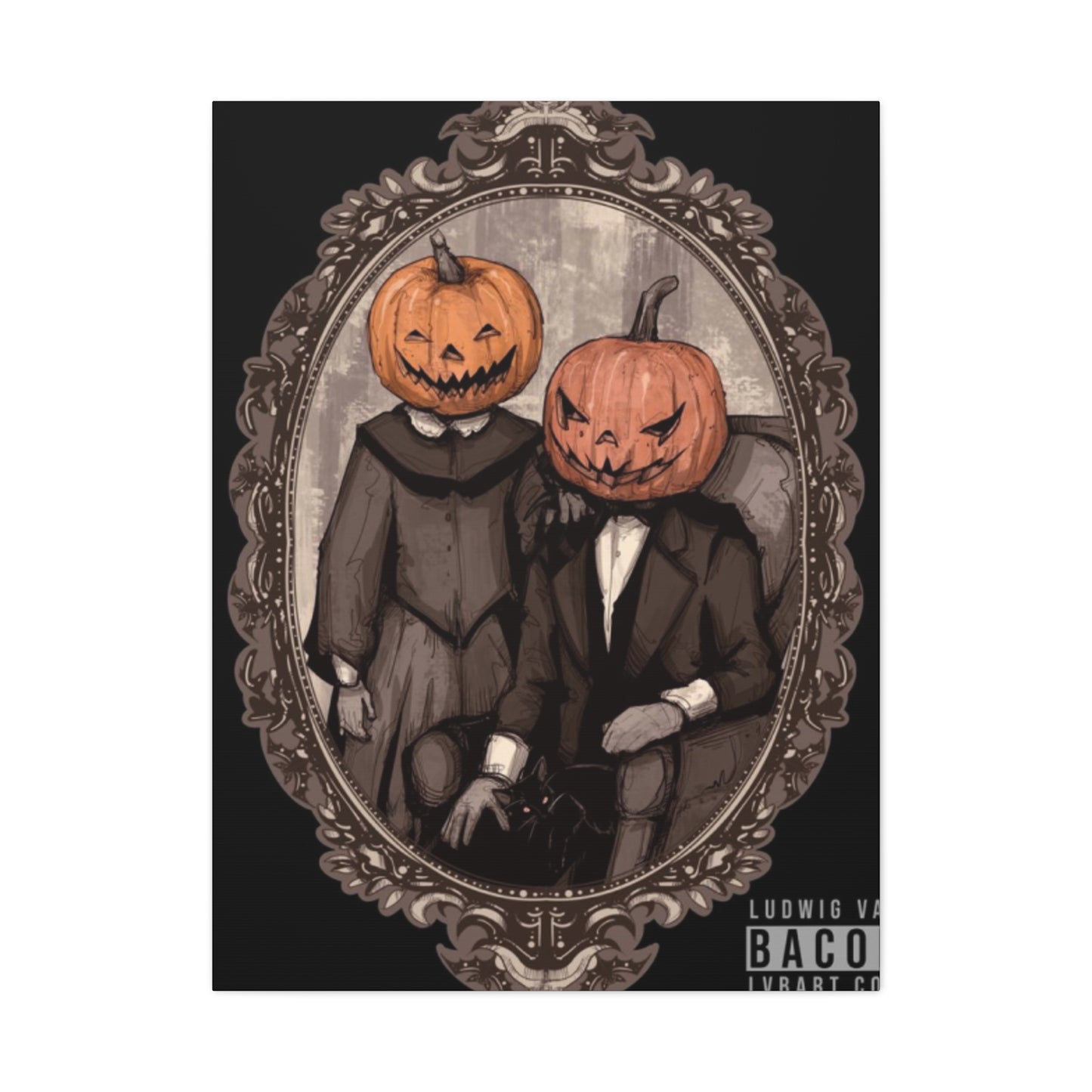 Halloween Couple Wall Art & Canvas Prints