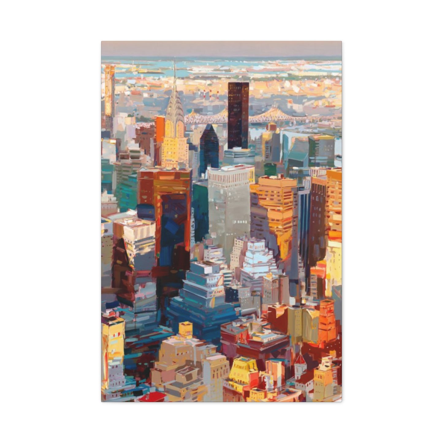 Manhattan City Skyline NYC Skylines Wall Art & Canvas Prints