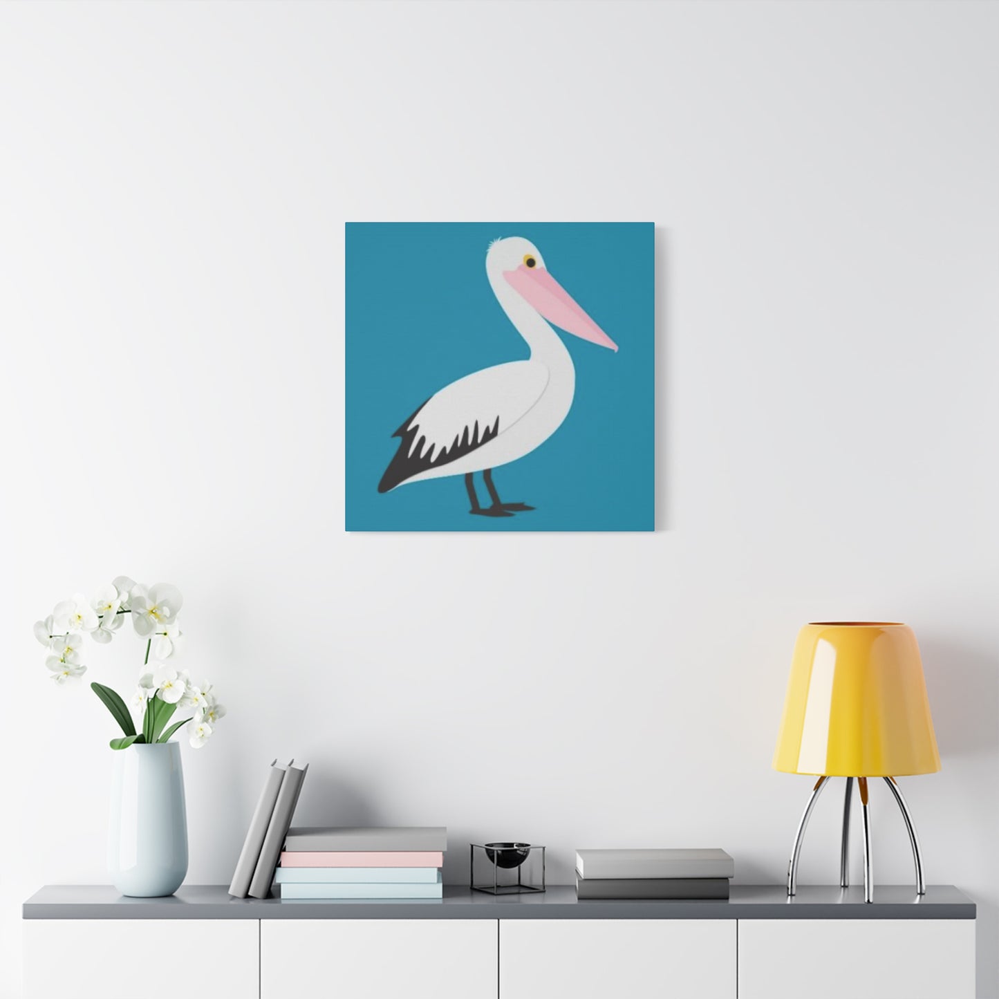 Pelican Cartoon Poster Wall Art & Canvas Prints