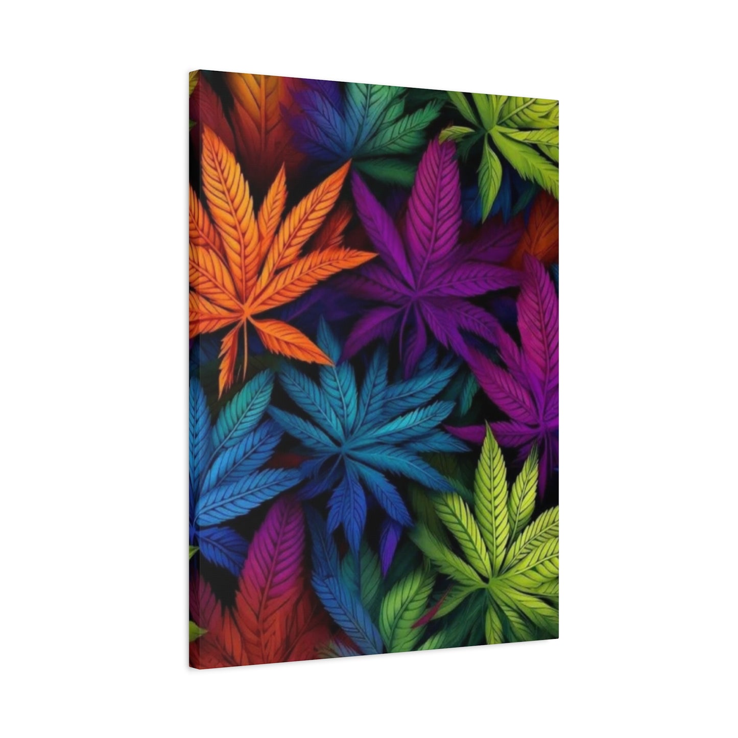 Colorful Cannabis Plant Marijuana Wall Art & Canvas Prints