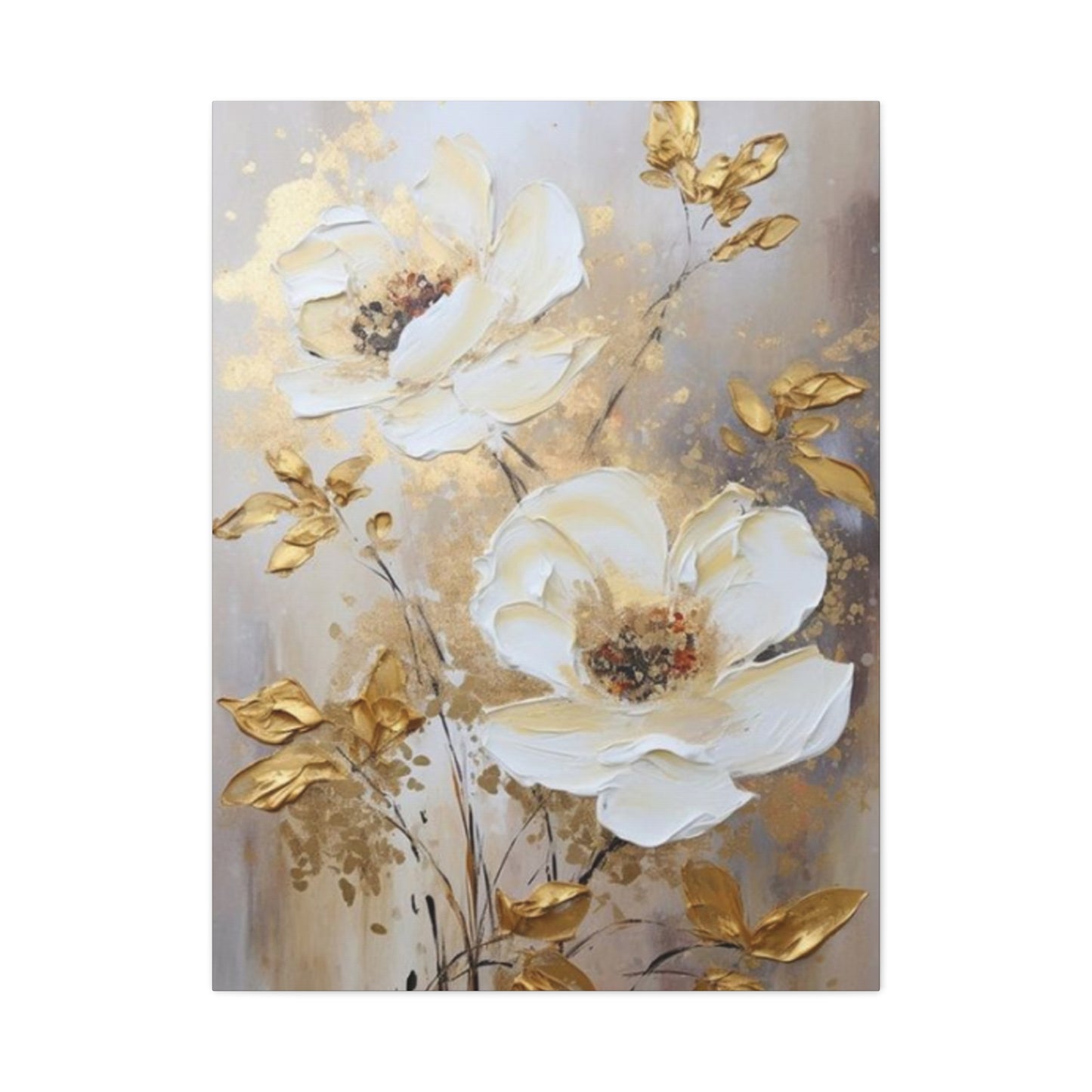 Golden Flower Wall Art & Canvas Prints