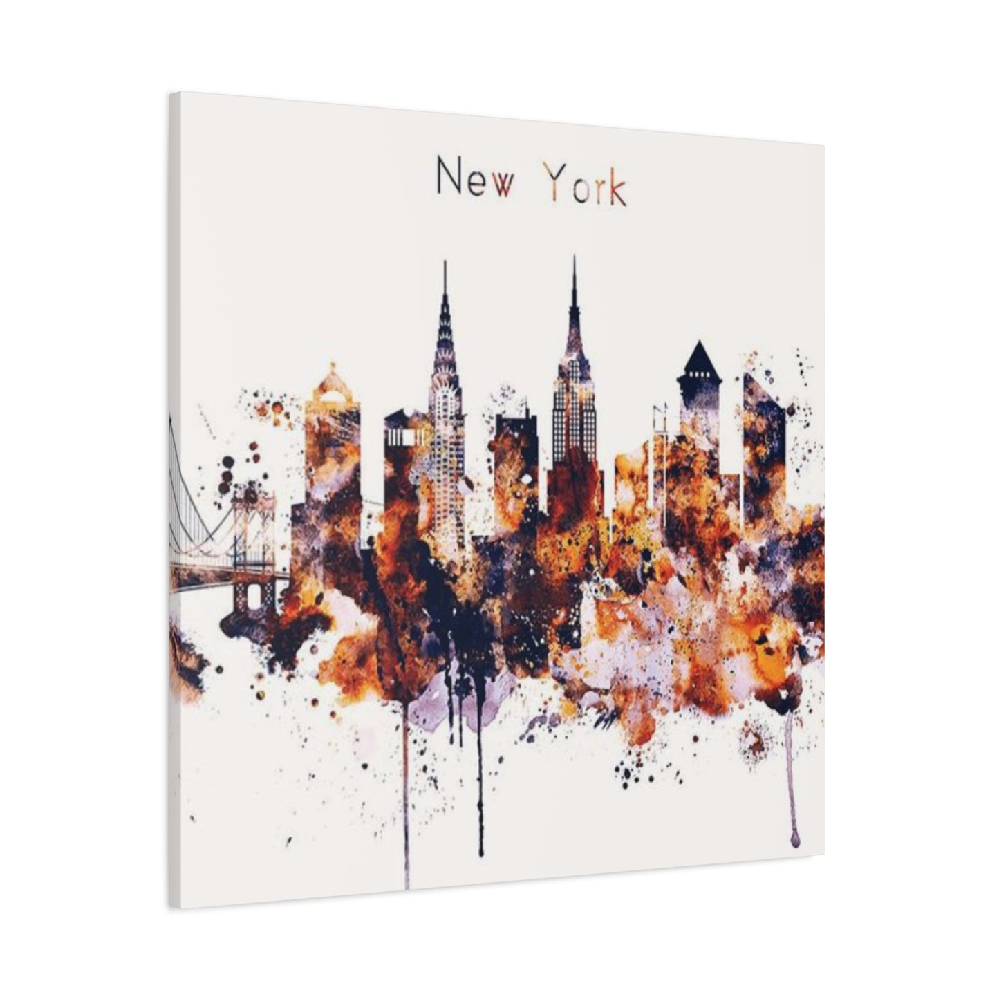 New York Skylines Drawing Wall Art & Canvas Prints