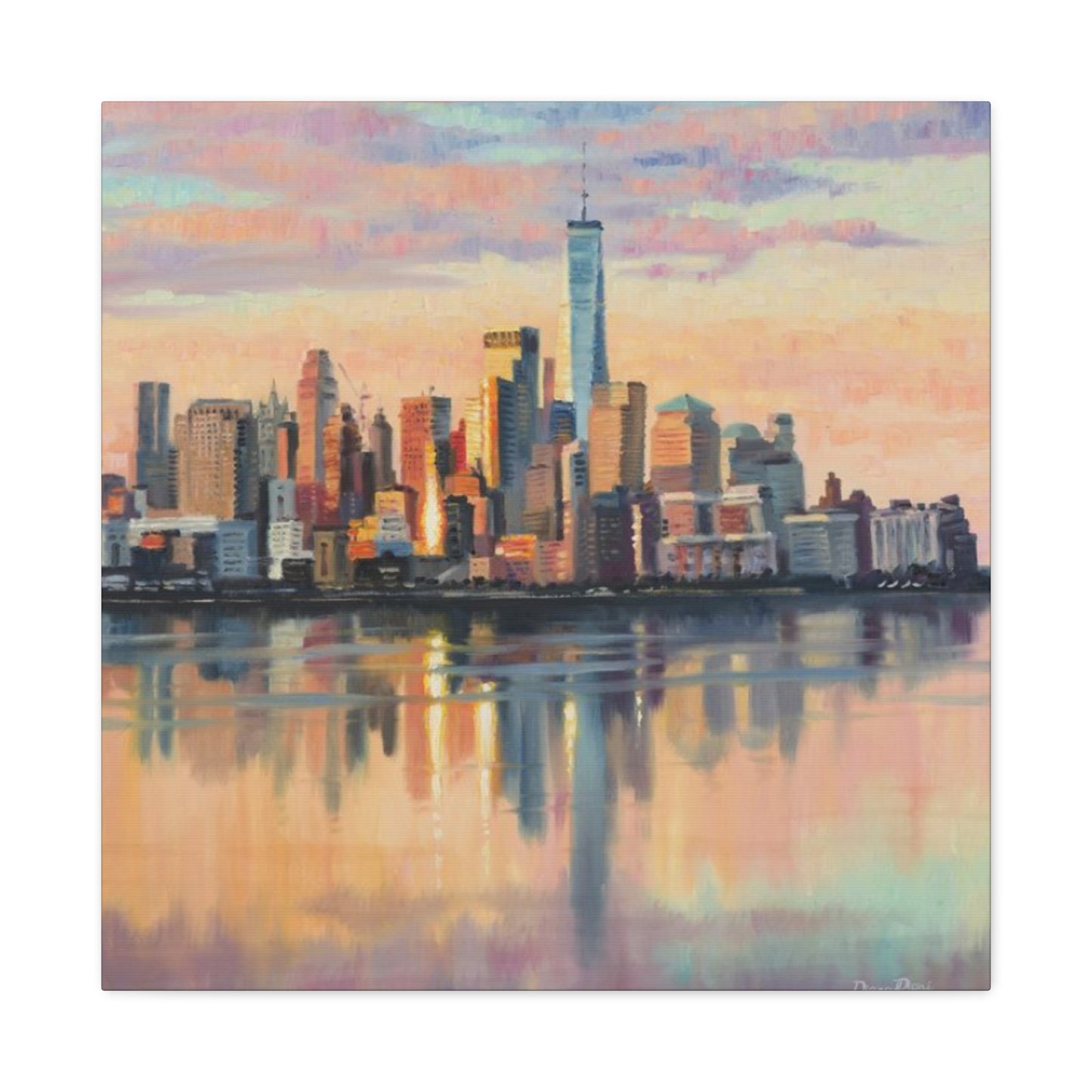 Skyline View From Sea NYC Skylines Wall Art & Canvas Prints