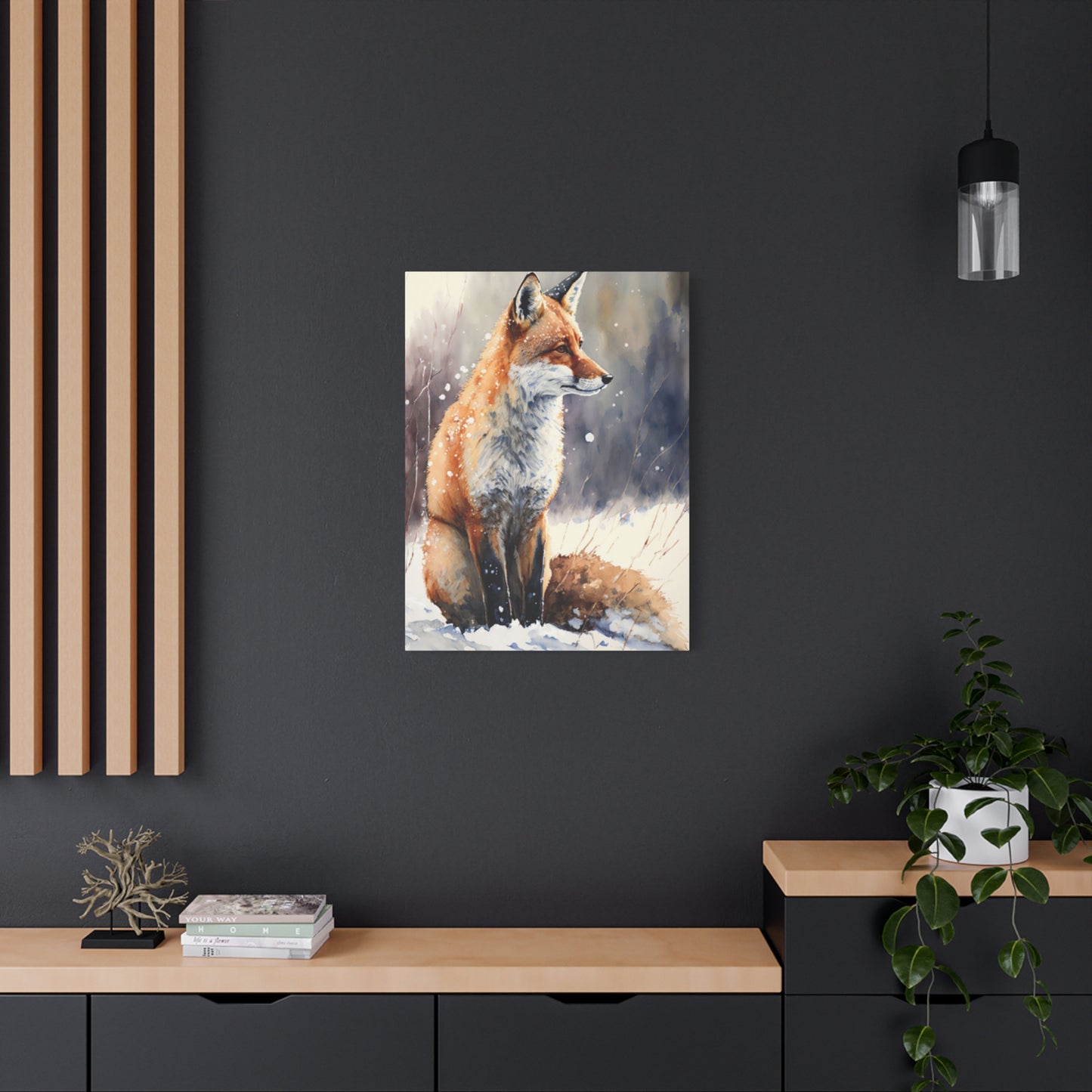 Snow Red Fox Wall Art & Canvas Prints