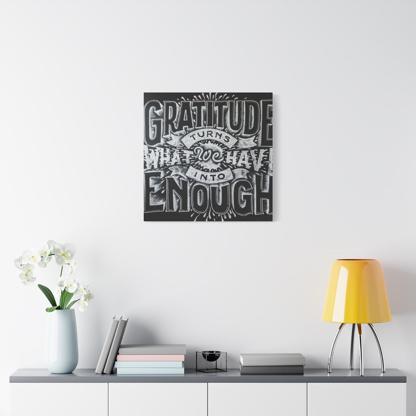 Gratitude Chalkboard Wall Art & Canvas Prints