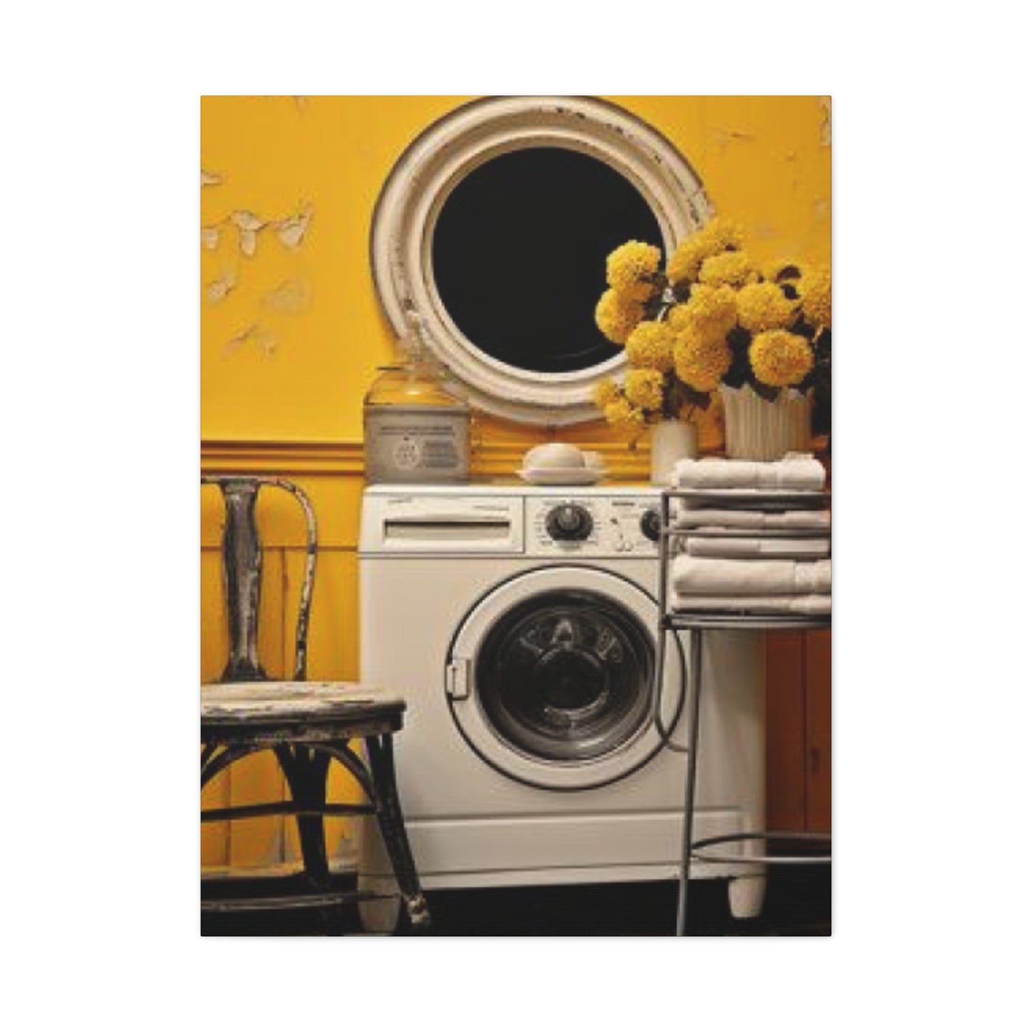 Washer in Beautiful Laundry room Wall Art & Canvas Prints