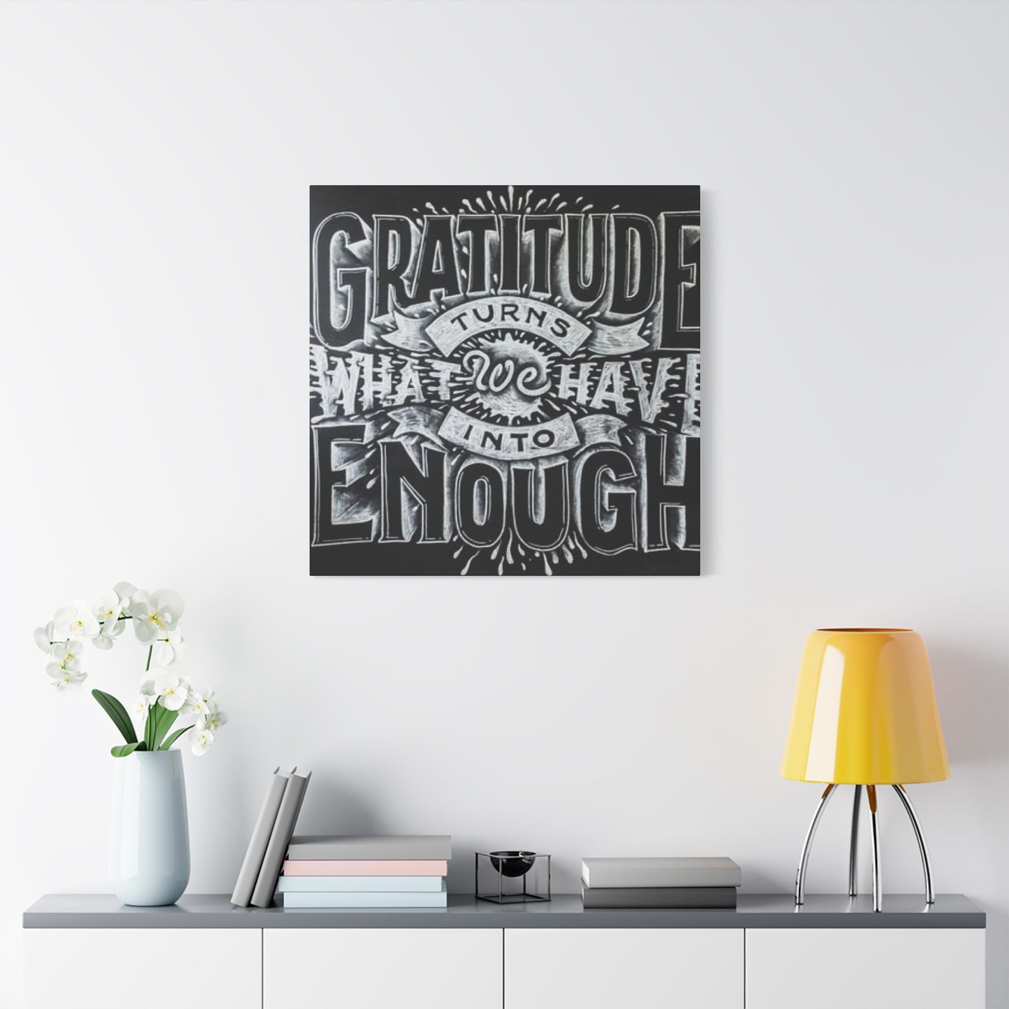 Gratitude Chalkboard Wall Art & Canvas Prints