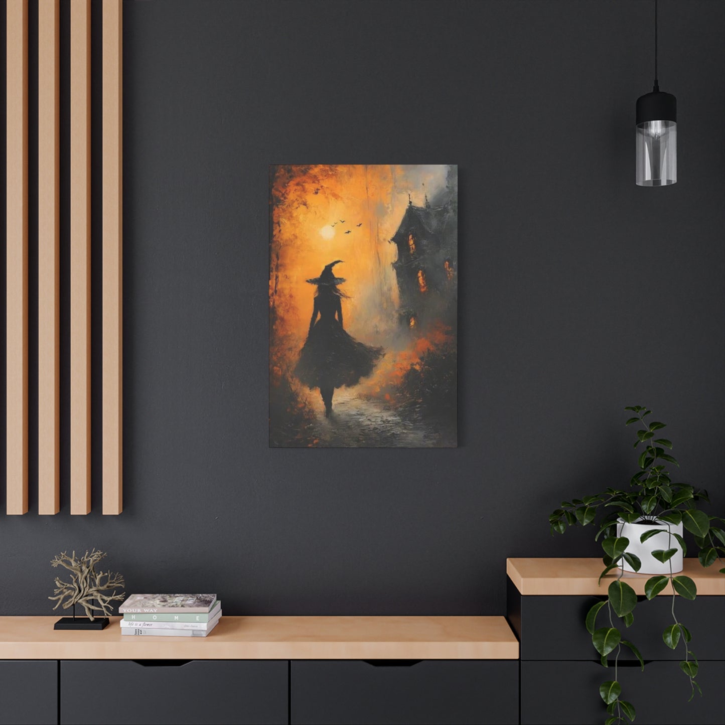 Halloween Scary Painting Wall Art & Canvas Prints