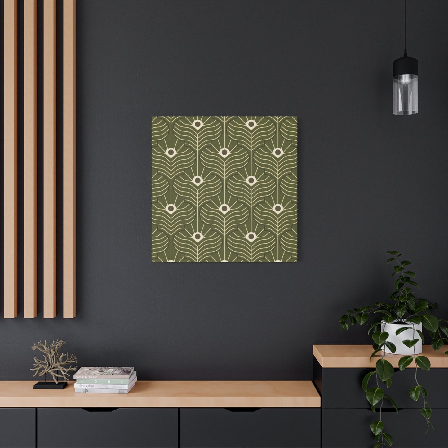 Green Pattern In Moroccan Wall Art & Canvas Prints