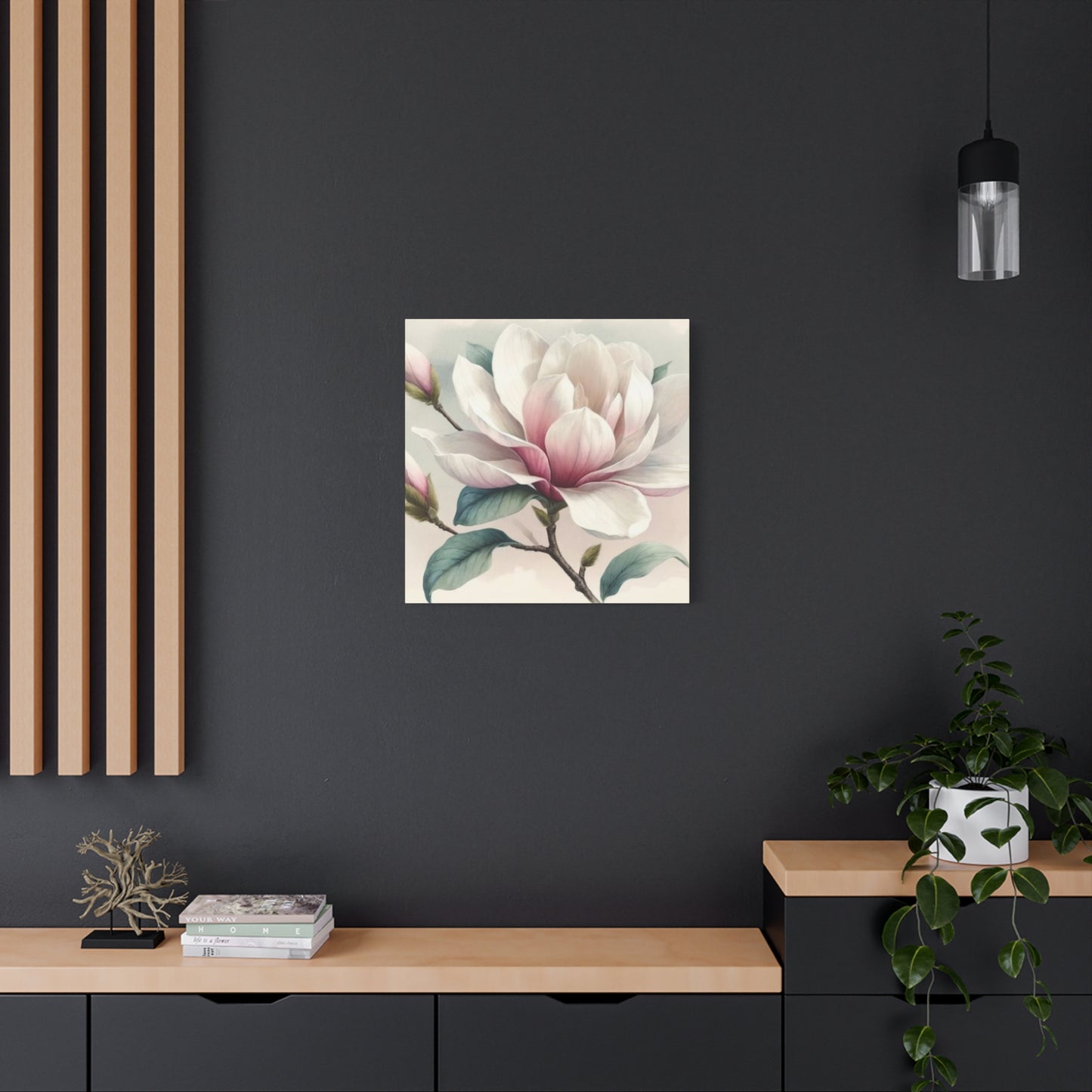 Pink Magnolia Flower Wall Art & Canvas Prints