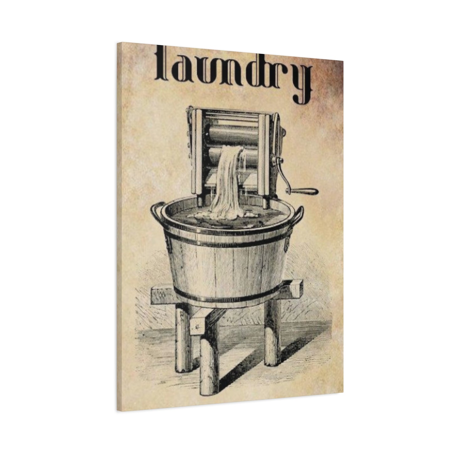 Vintage Washer Poster Laundry Wall Art & Canvas Prints