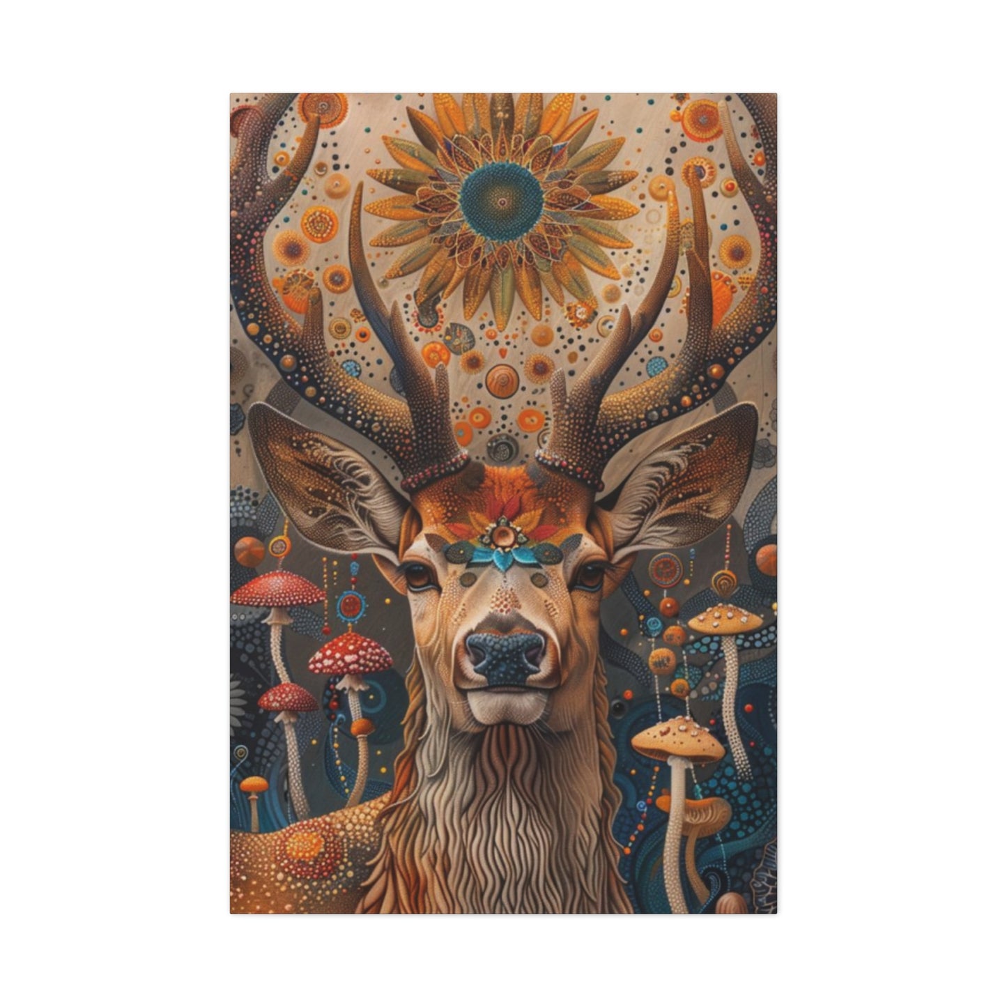 Deer & Mushroom Wall Art & Canvas Prints