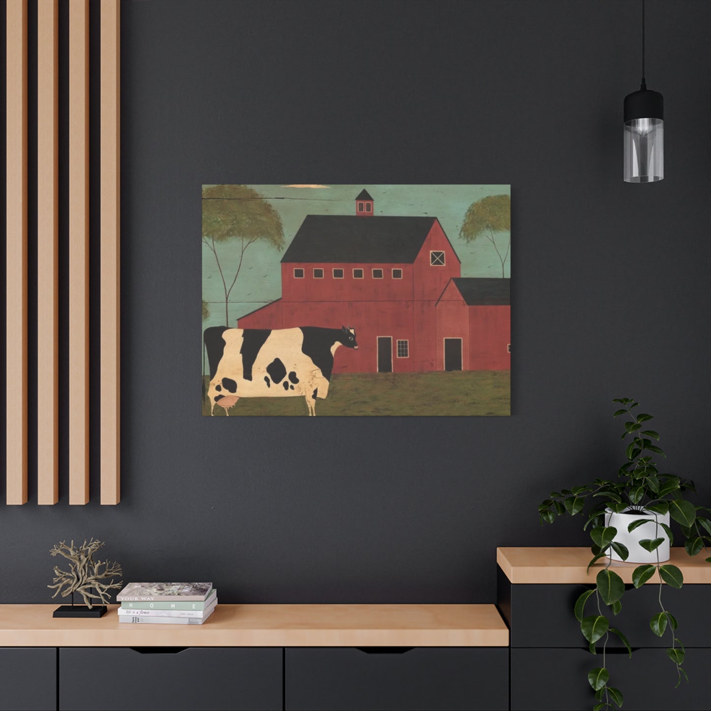 Cow in The Farm Kimble Warren Wall Art & Canvas Prints