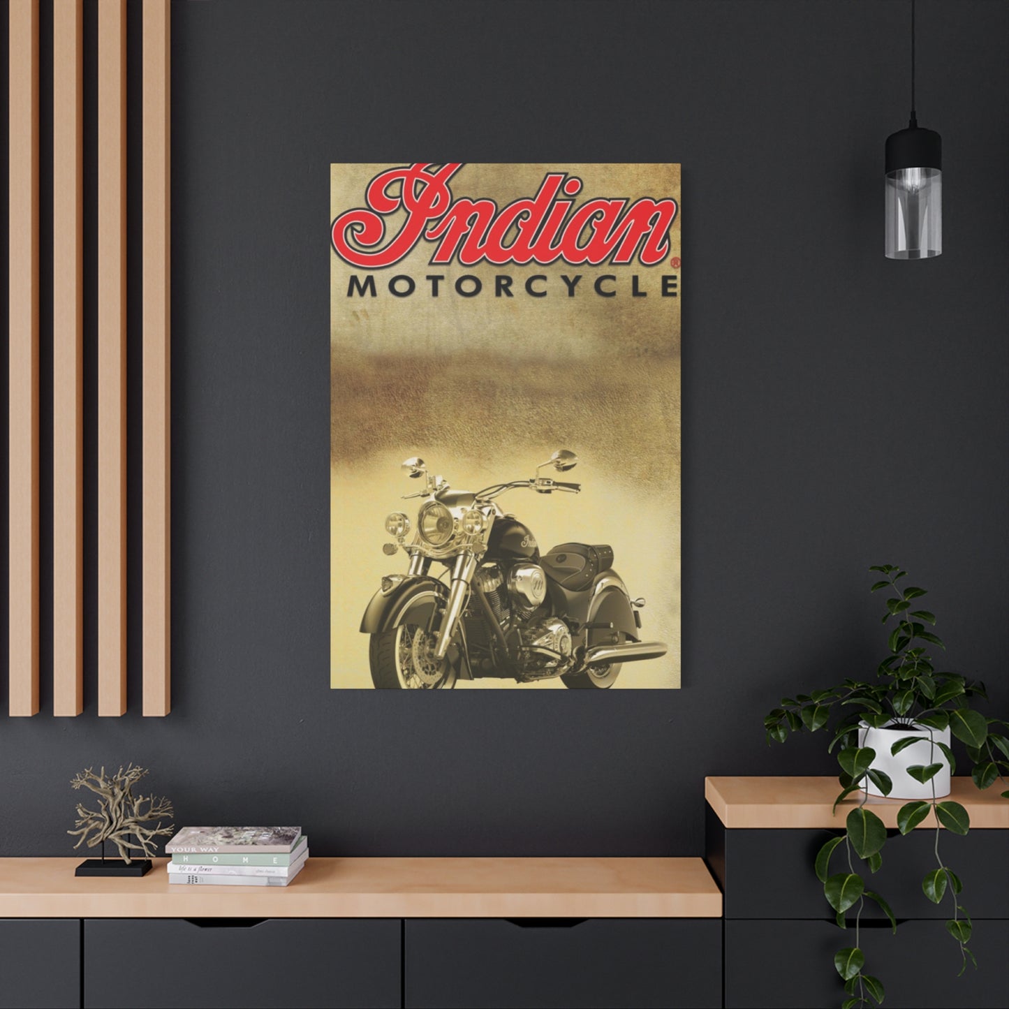 Classic Indian Poster Motorcycle Wall Art & Canvas Prints