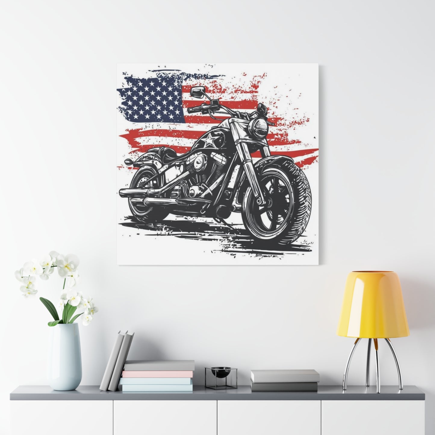 American Harley Davidson Poster Motorcycle Wall Art & Canvas Prints