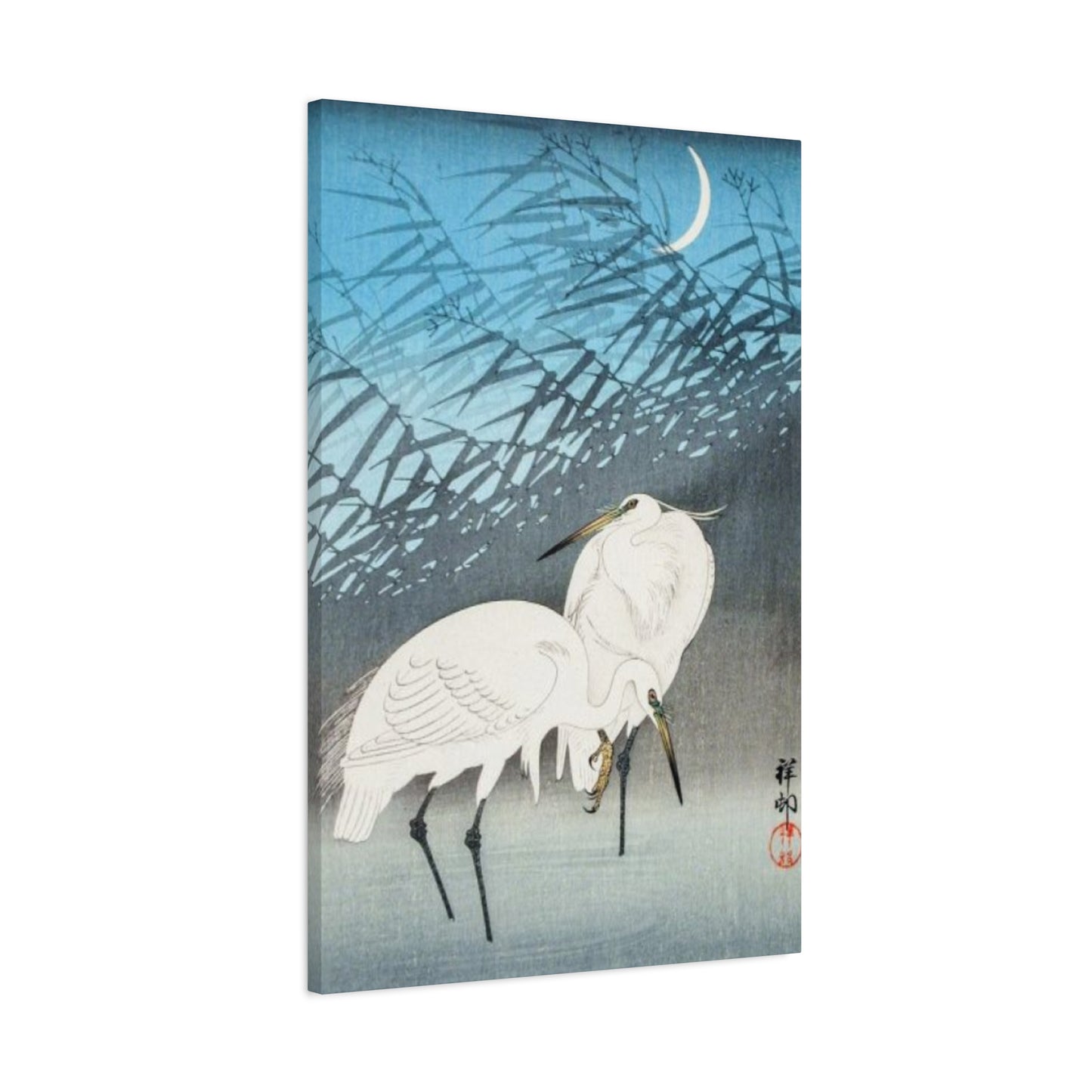 Herons & Moon Wall Art & Canvas Prints