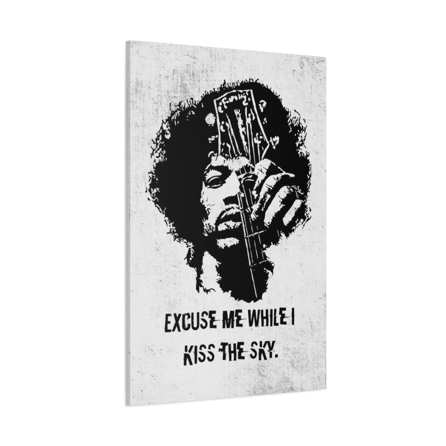 Monochrome Jimi Hendrix Poster Wall Art & Canvas Prints