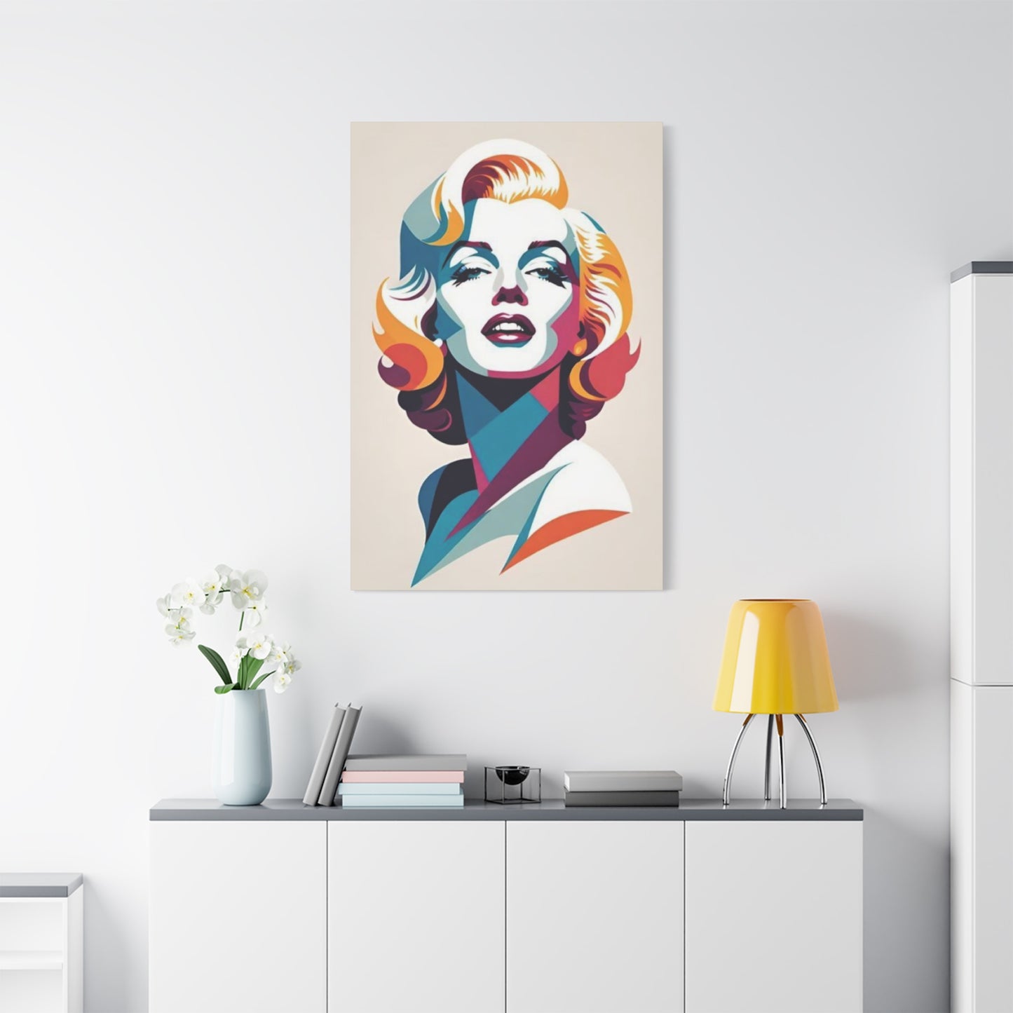 Beautiful Dress Of Marilyn Monroe Painting Wall Art & Canvas Prints