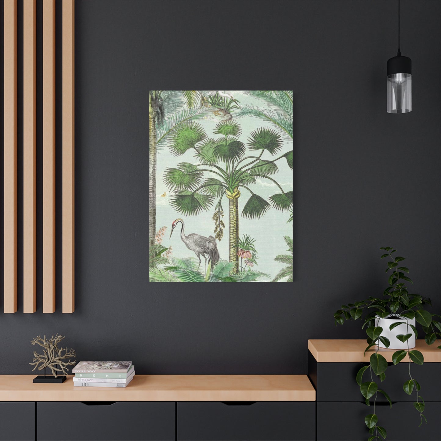 Animal & Palm Tree In Wildlife Wall Art & Canvas Prints