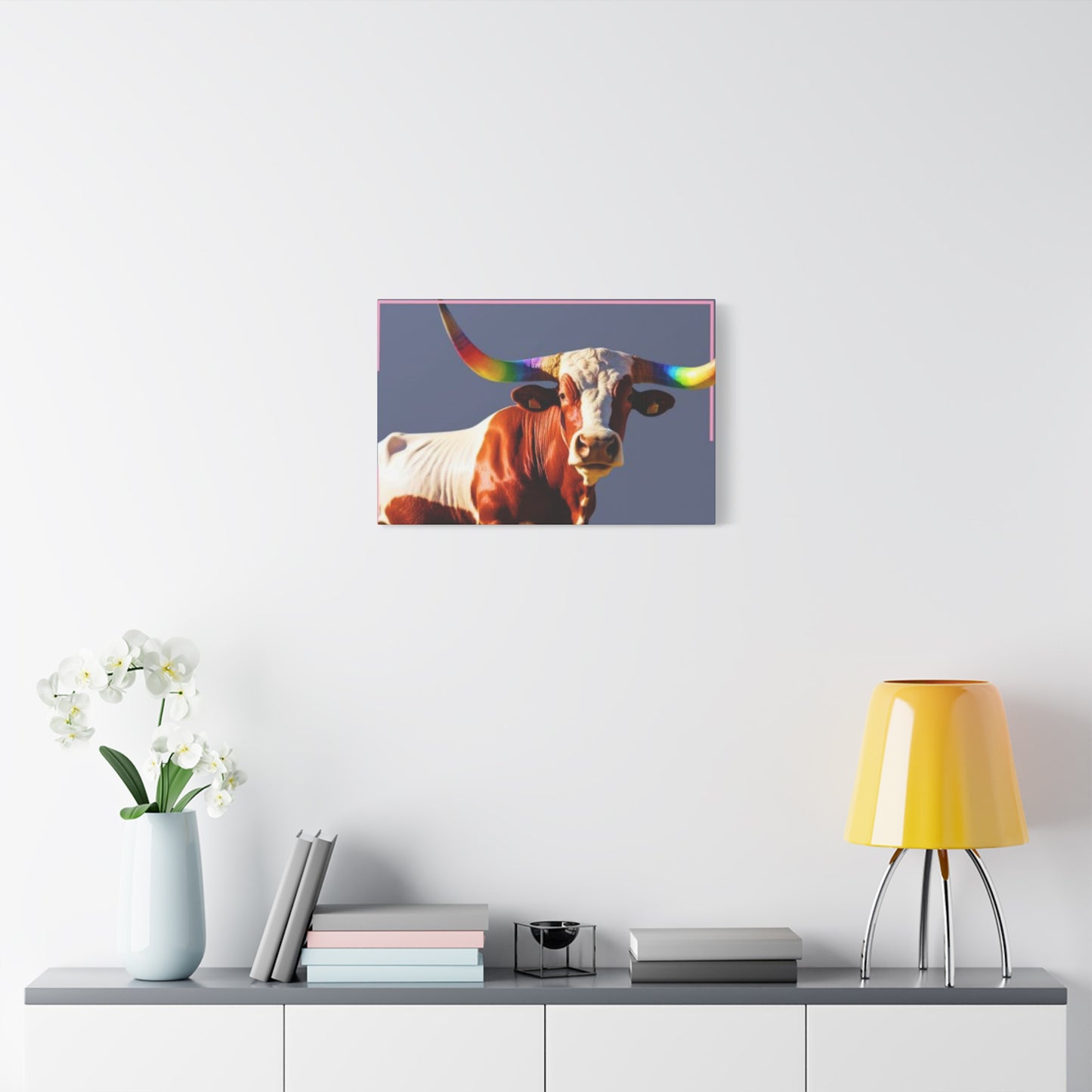 Colorful Long Horn Wall Art & Canvas Prints