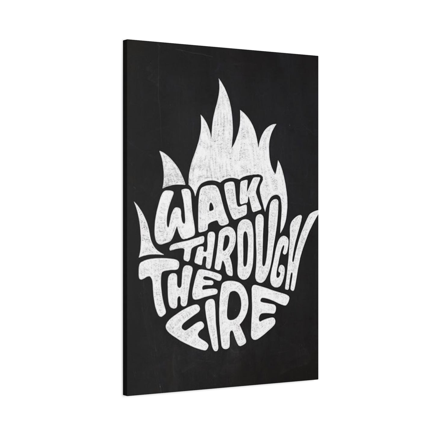 Fire Text Chalkboard Wall Art & Canvas Prints