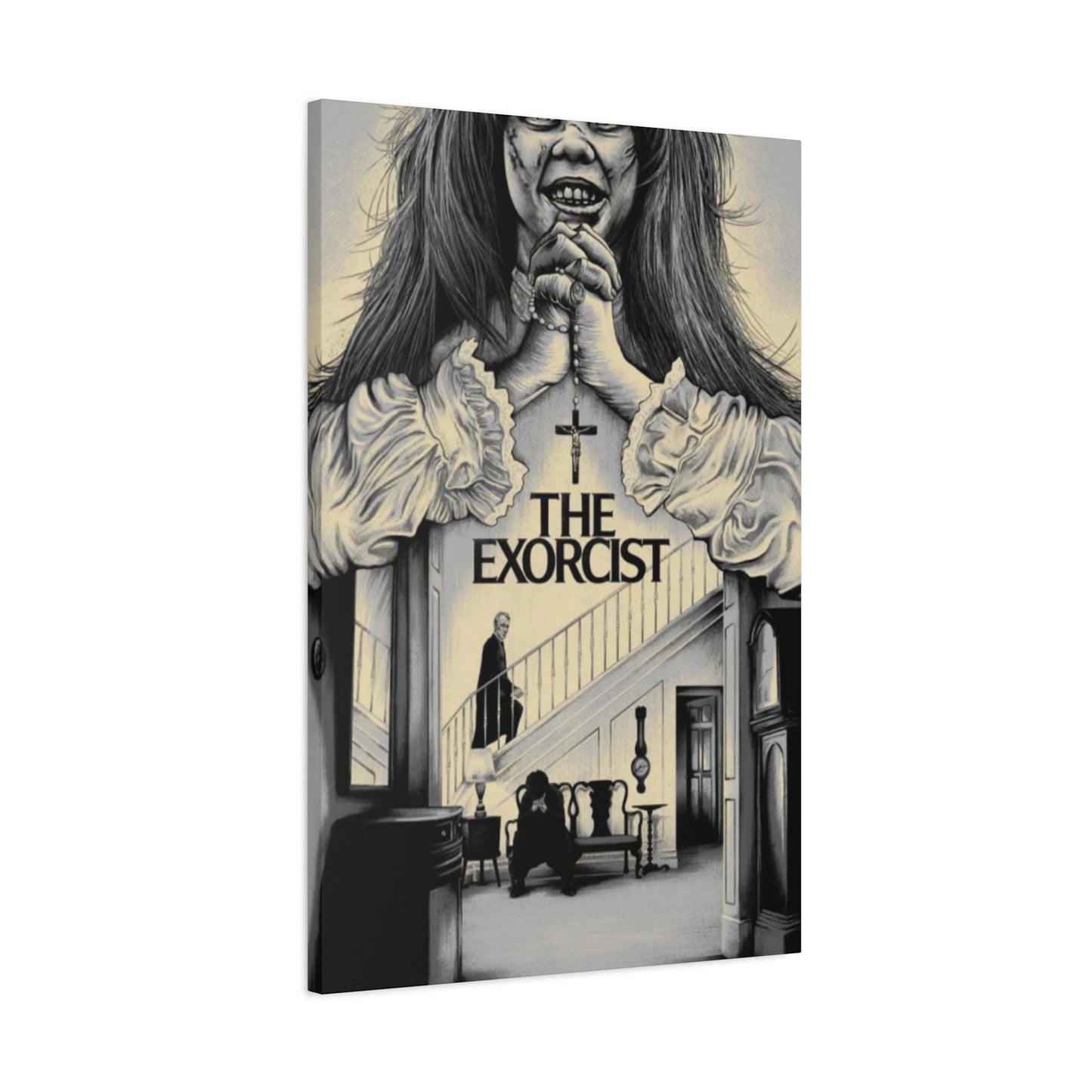 The Exorcist Horror Movie Poster Wall Art & Canvas Prints