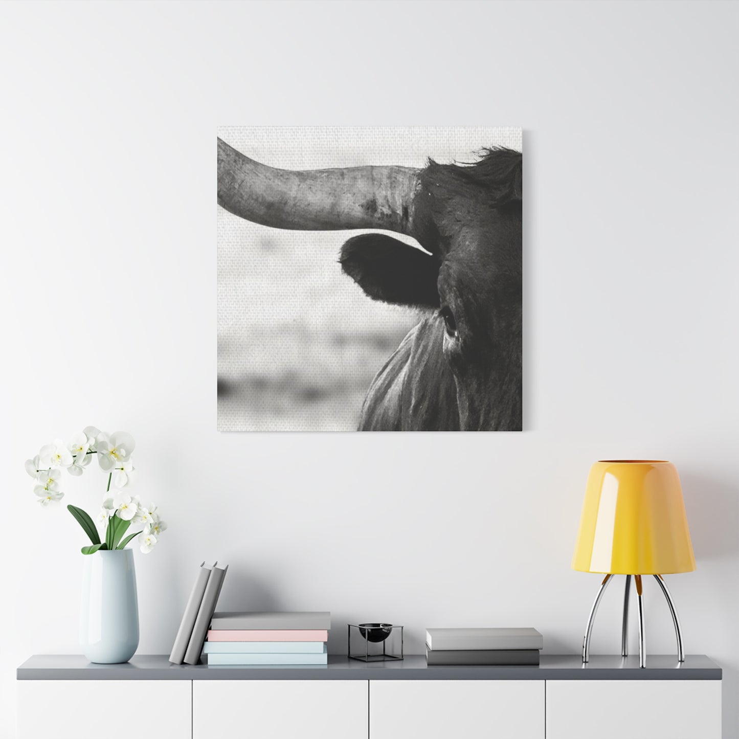 Close Up Of Long Horn Wall Art & Canvas Prints