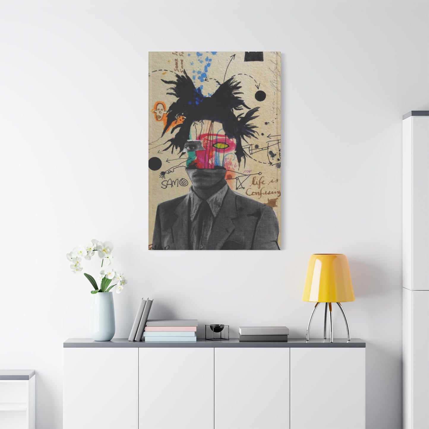 Men Abstract Mixed Media Wall Art & Canvas Prints