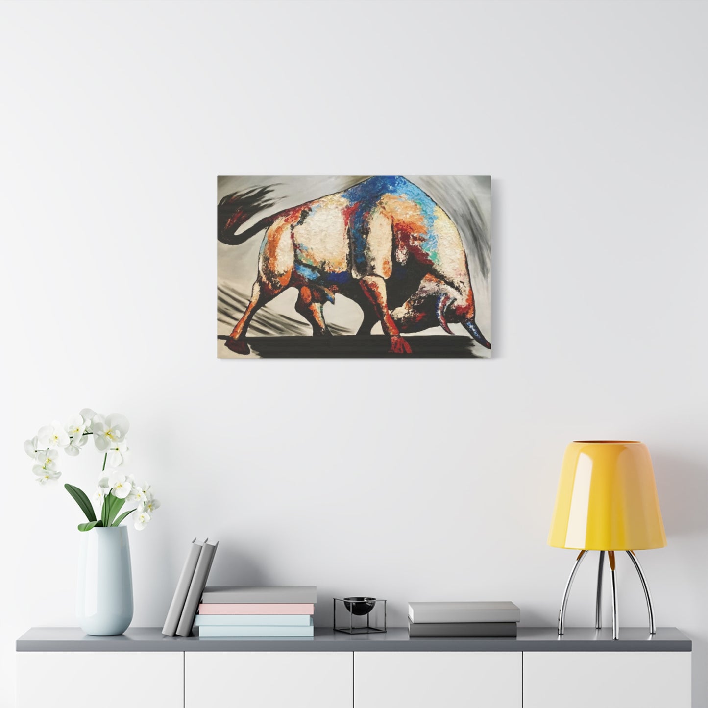 Bull Long Horns Wall Art & Canvas Prints