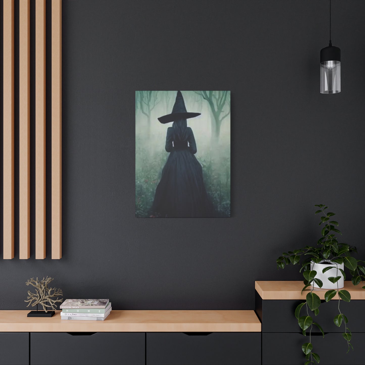 Halloween Witch Painting Wall Art & Canvas Prints