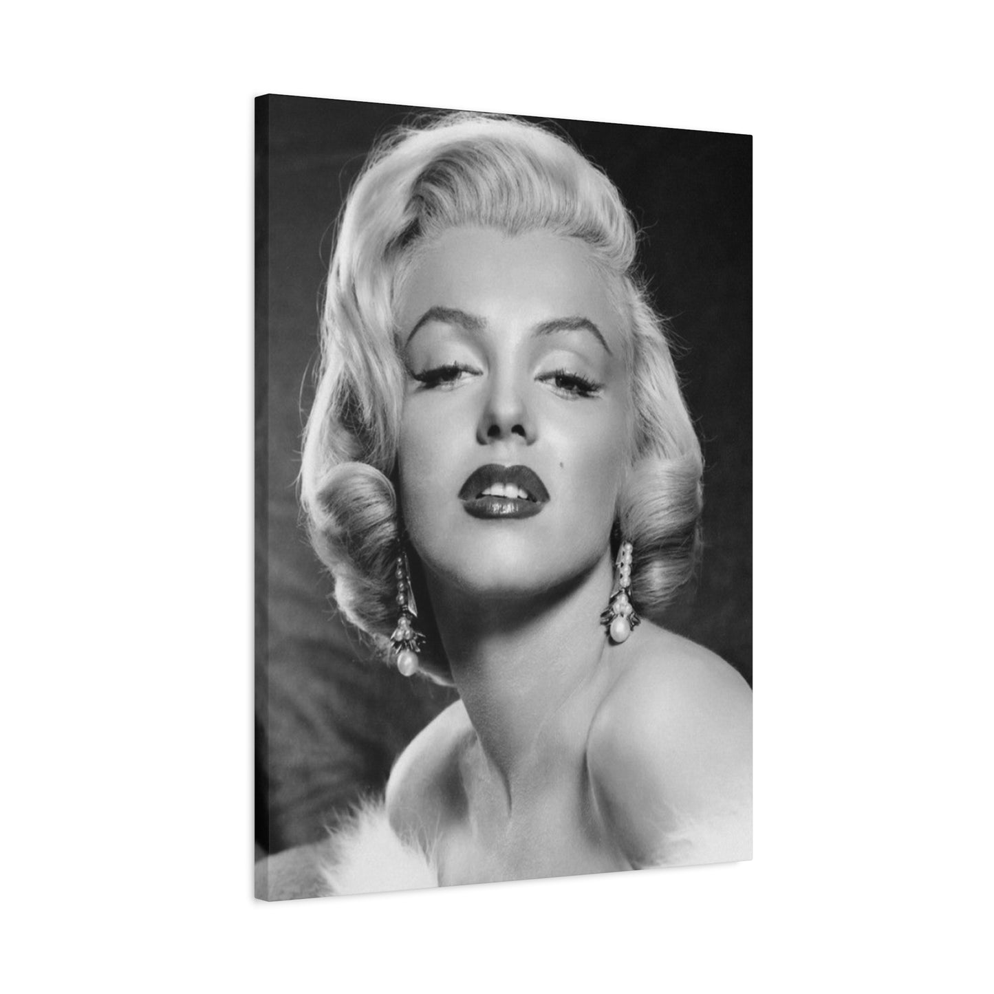 Grayscale Marilyn Monroe Beautiful Poster Wall Art & Canvas Prints