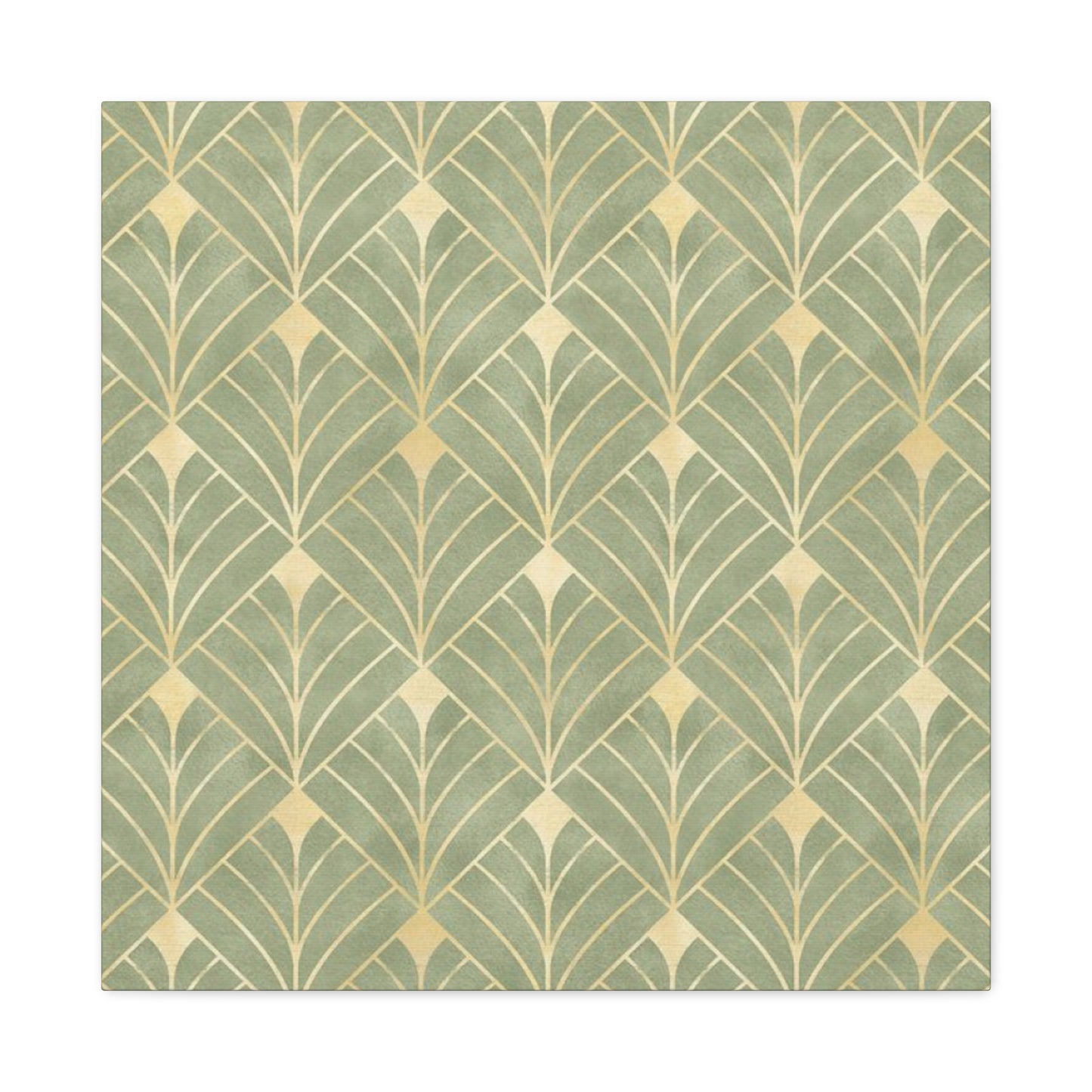 Light Olive Green Pattern Painting Wall Art & Canvas Prints