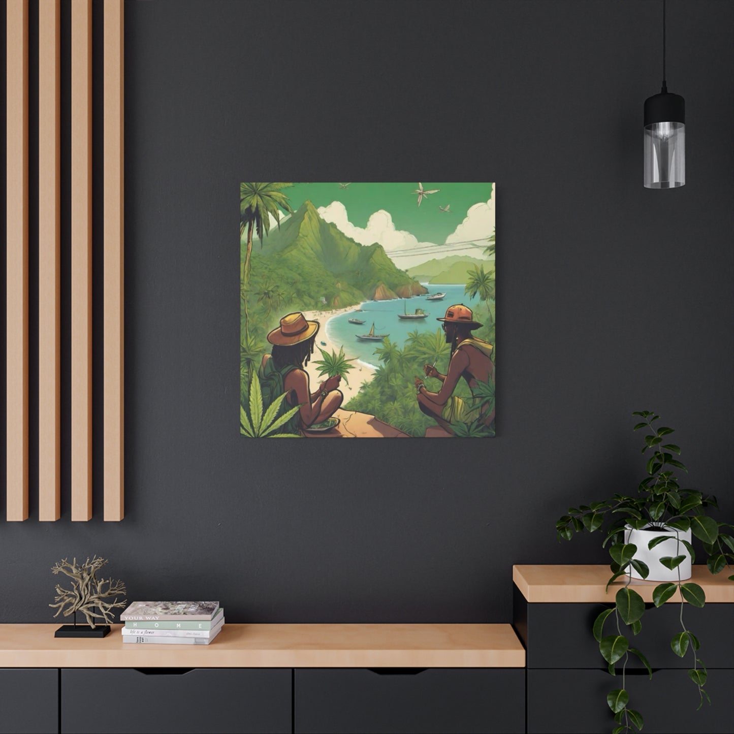 Cannabis Island Marijuana Wall Art & Canvas Prints