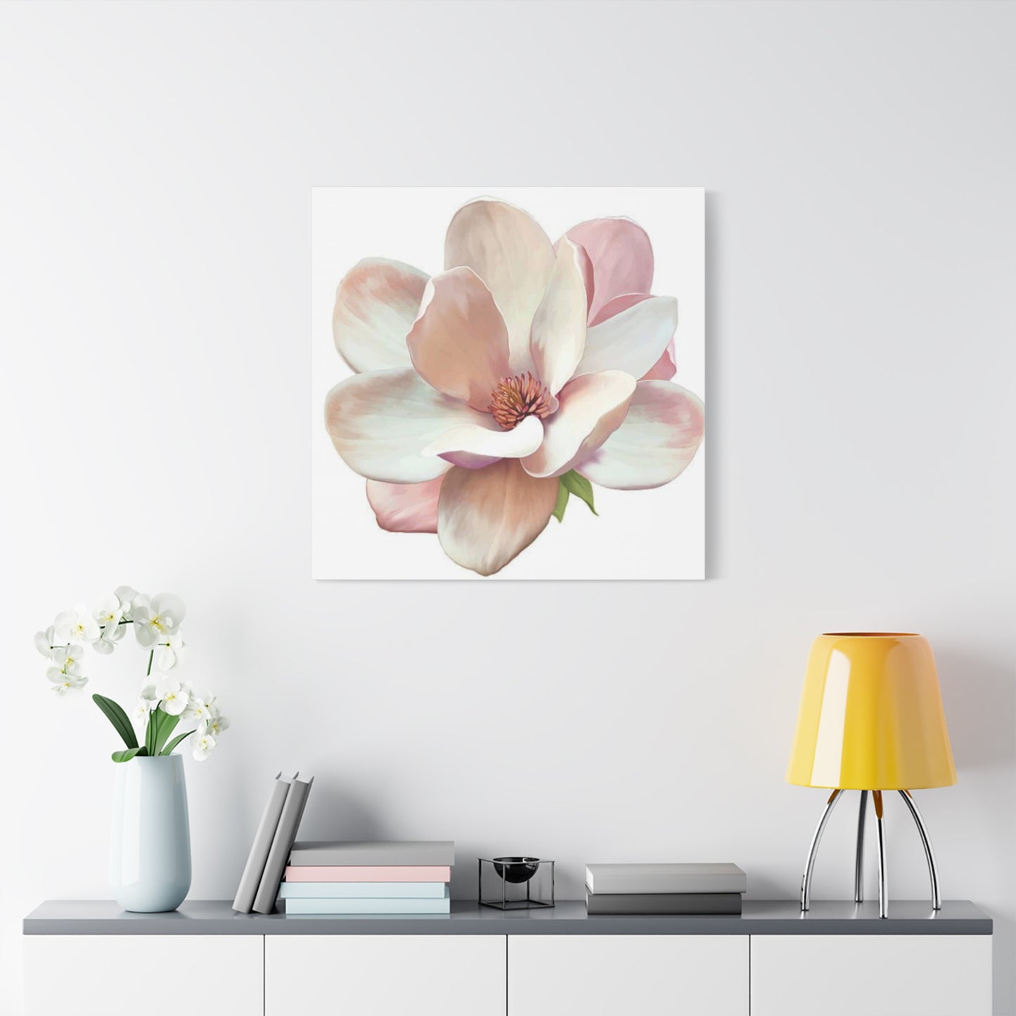 Pink Magnolia Flower Wall Art & Canvas Prints