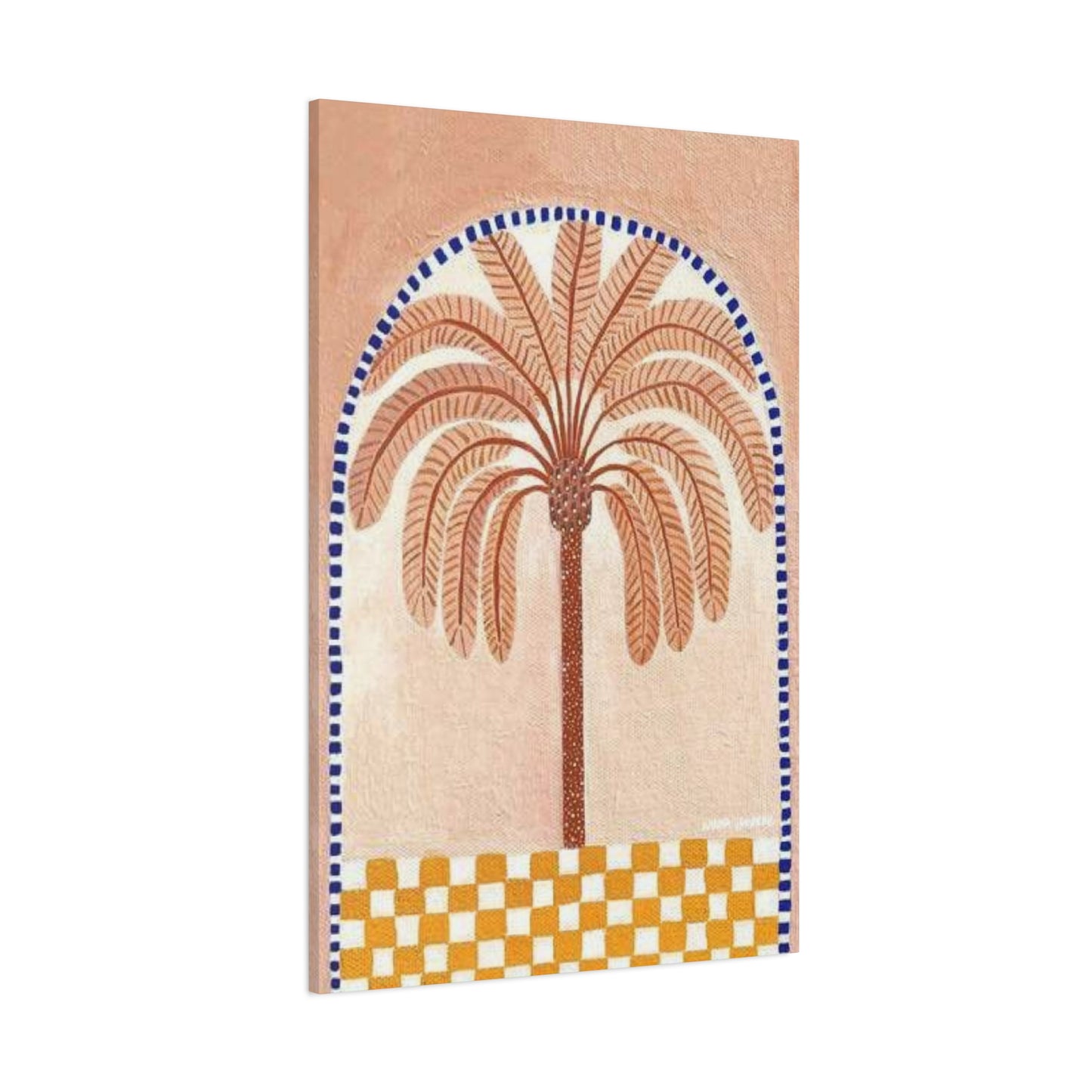 Palm Tree In Egyptian Architecture Wall Art & Canvas Prints